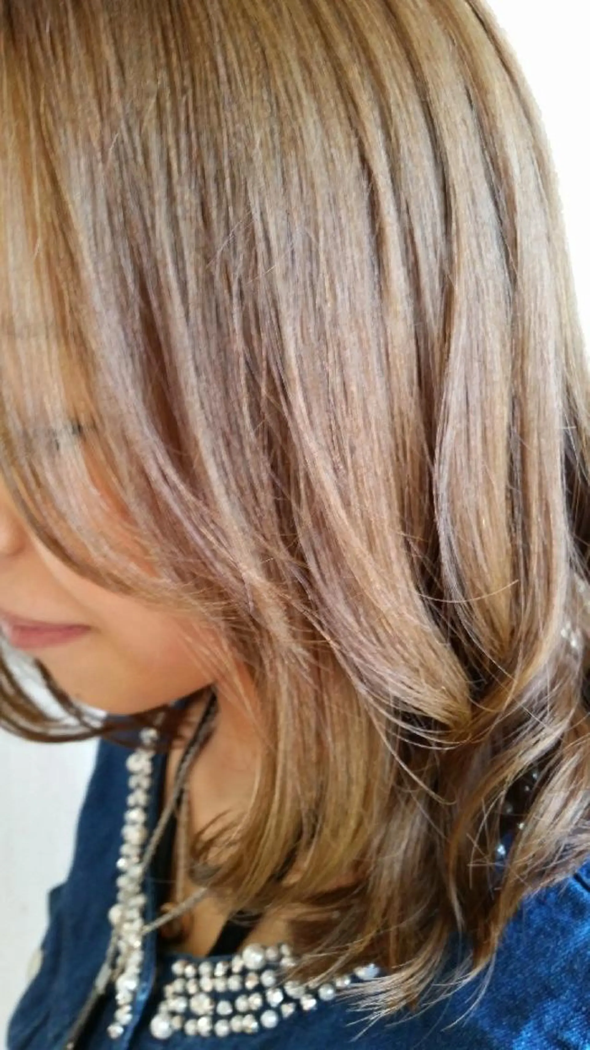 ミディアム カラー パーマ ハイライトカラー ハイライト Beniya BOND STREET所属・田中 洋のヘアスタイル