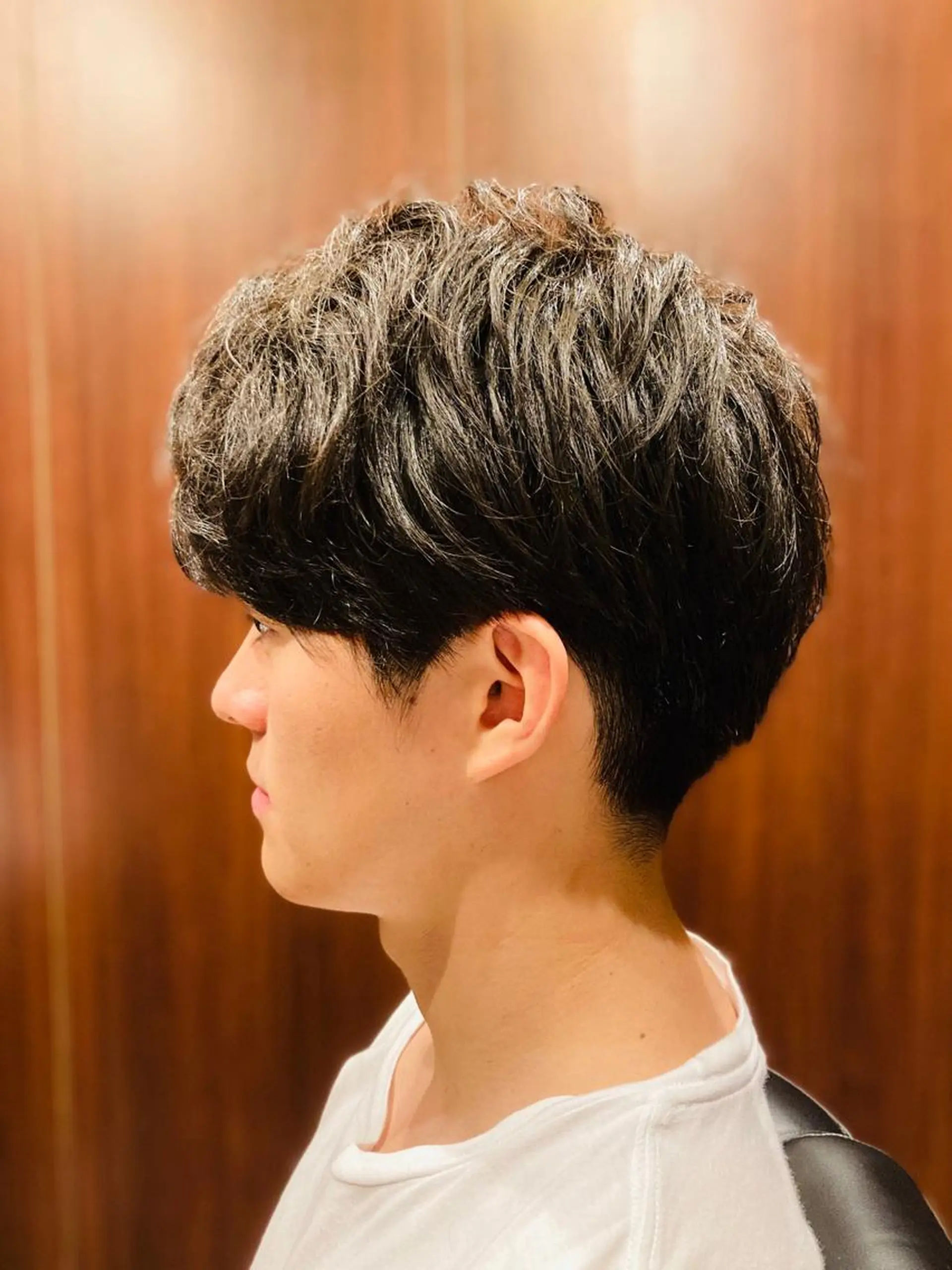 ミディアム メンズ TAKUMI/銀座/ ビジネス/フェードのヘアスタイル