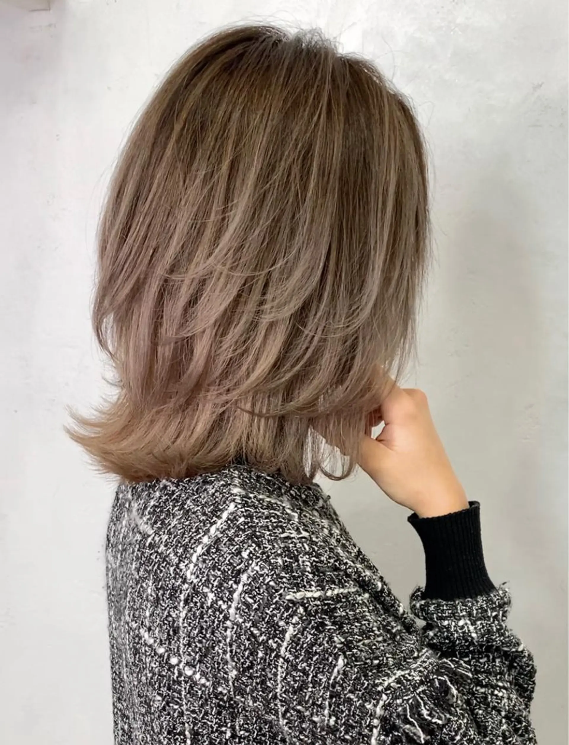 ミディアム カラー LUSTRE クロサワのヘアスタイル