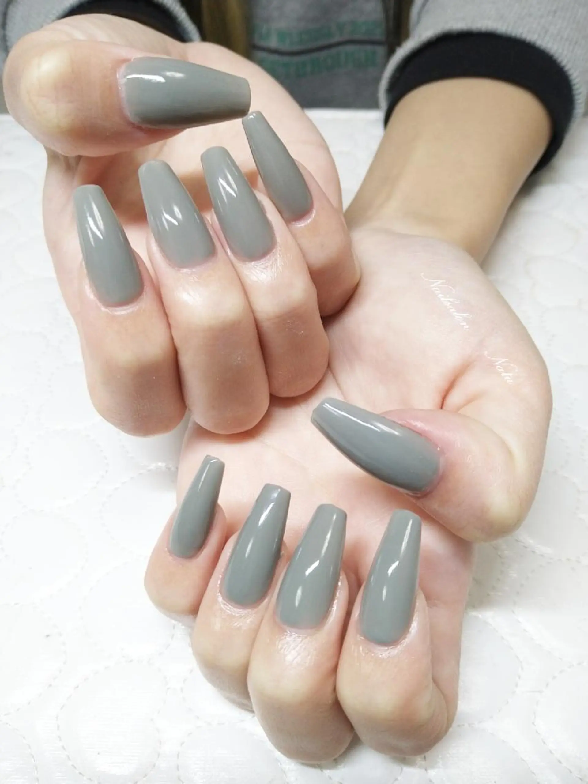 ネイル 長さ出し ワンカラーネイル nailsalon Natuのネイルデザイン