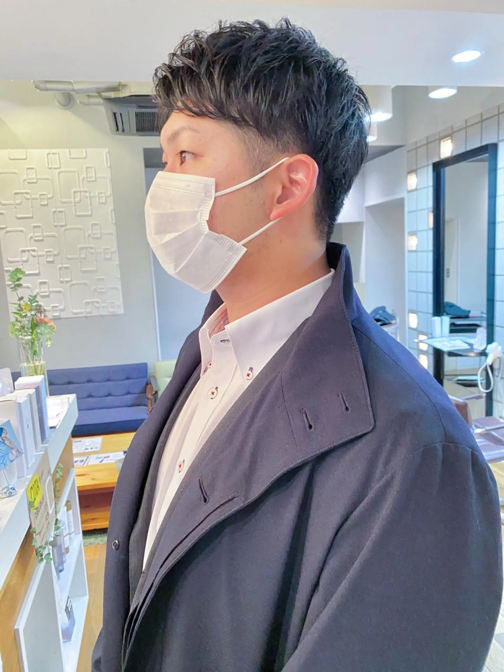 メンズ メンズショート ツーブロック カット メンズパーマ/フェ ザーパーマ/古川晴輝のヘアスタイル