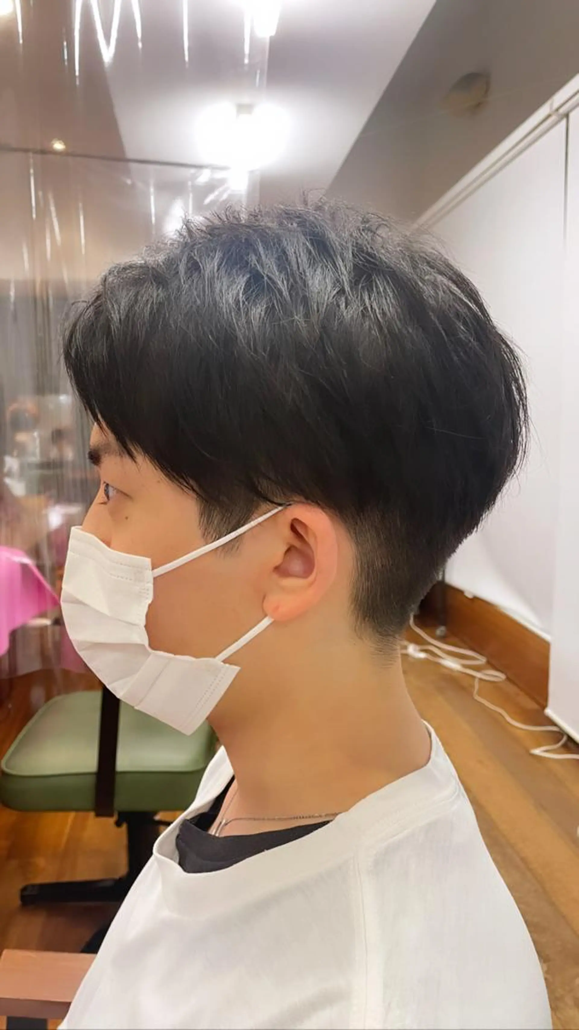 メンズ アップバング メンズ就活ヘア 刈り上げ 徳永涼太郎 SORA麻布十番のヘアスタイル