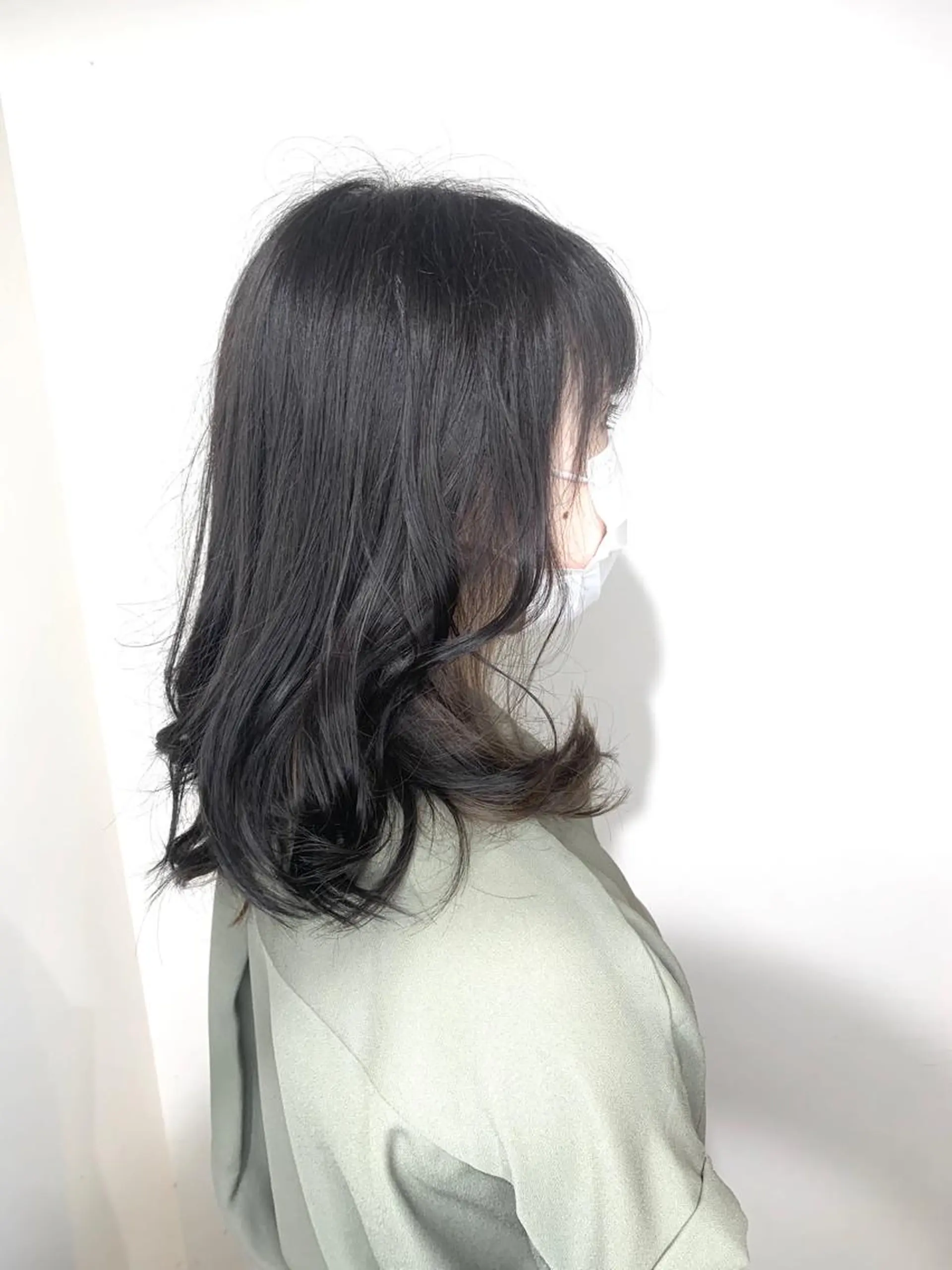 ミディアム カラー カット ヘアカラー トリートメント 河野 行史のヘアスタイル