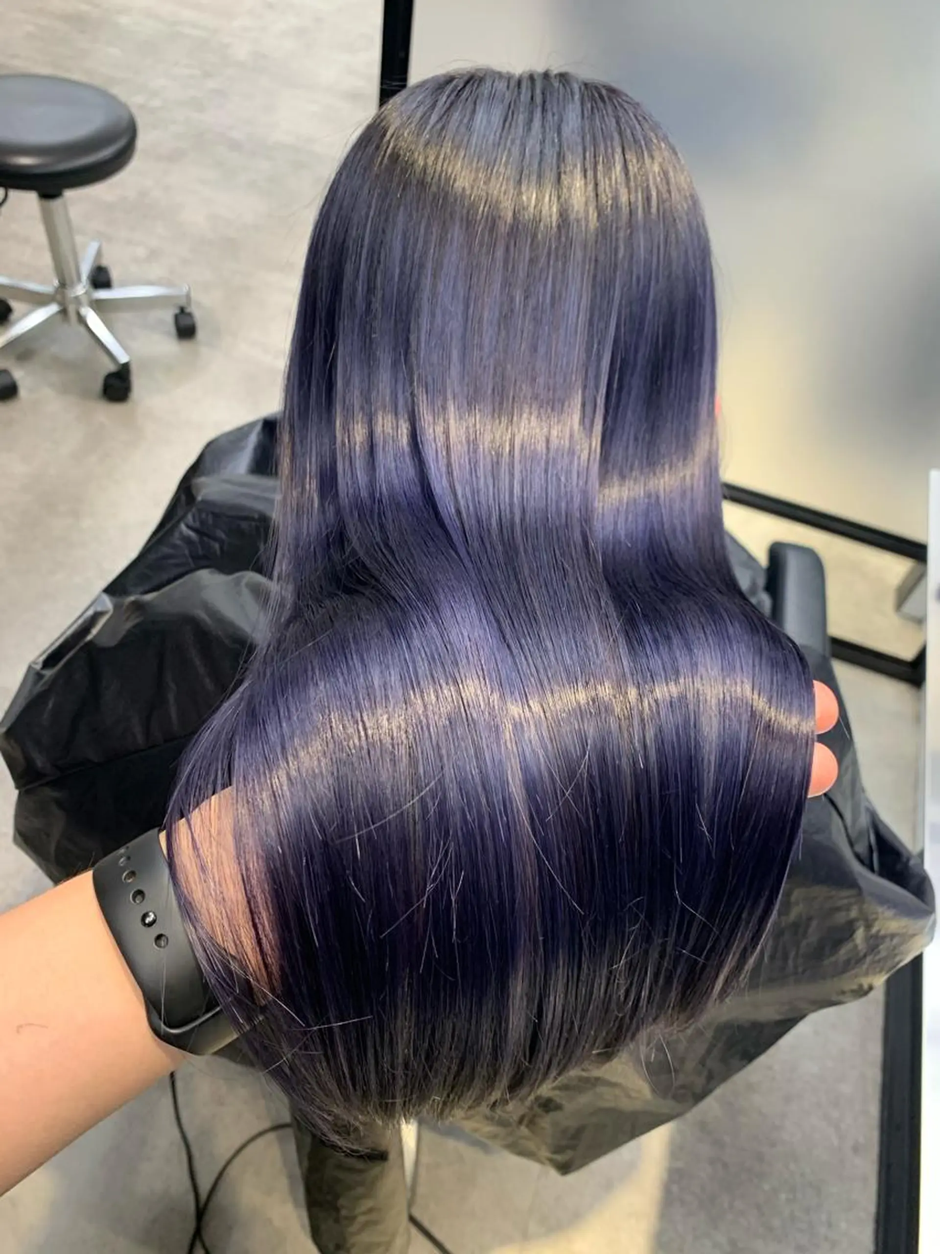 ロング カット ヘアカラー トリートメント 及川シゲル 髪質改善講師のヘアスタイル