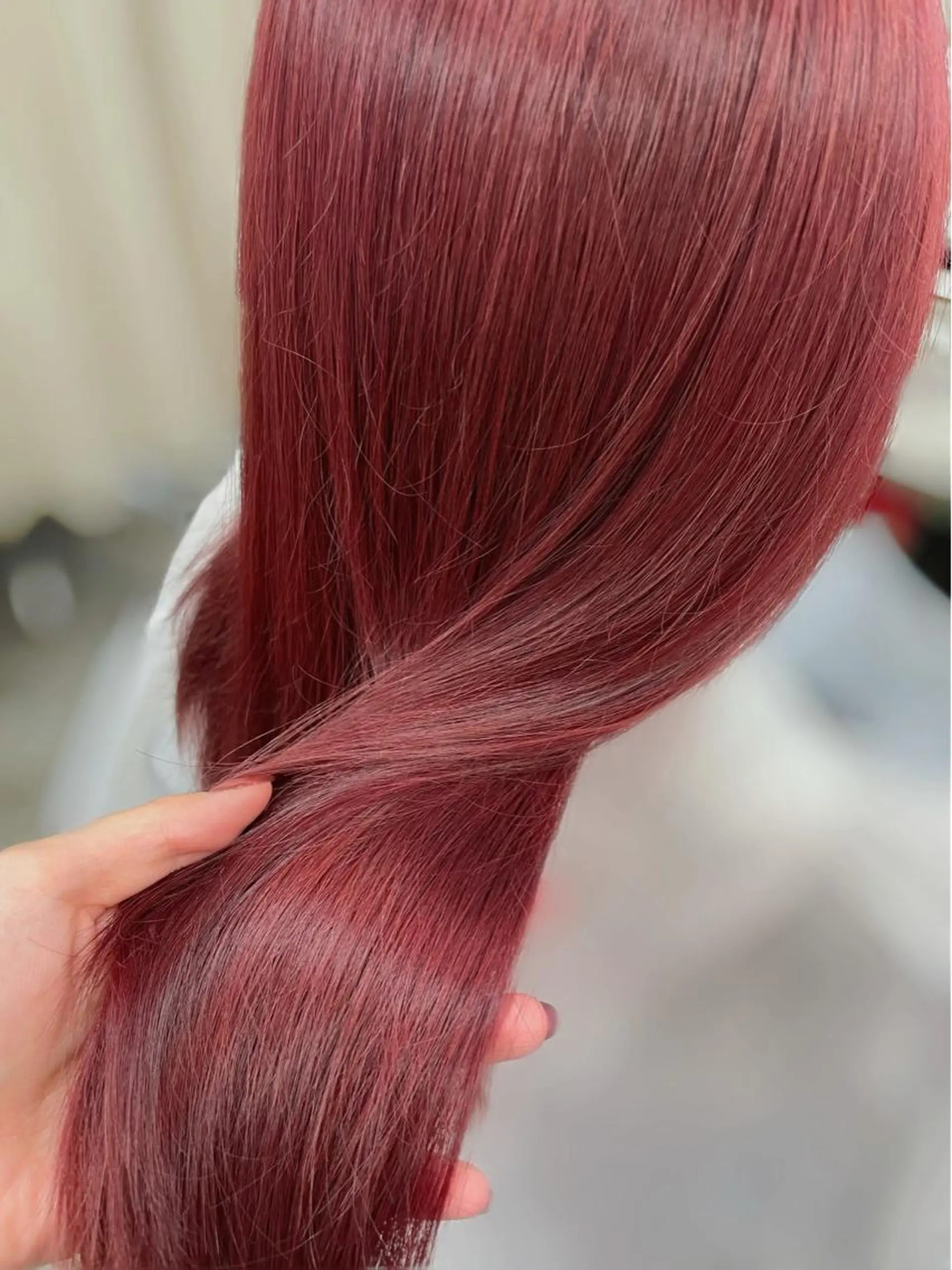 セミロング カラー ヘアカラー トリートメント ヘアセット 韓国ヘア🤍髪質改善 🇰🇷AKANEのヘアスタイル