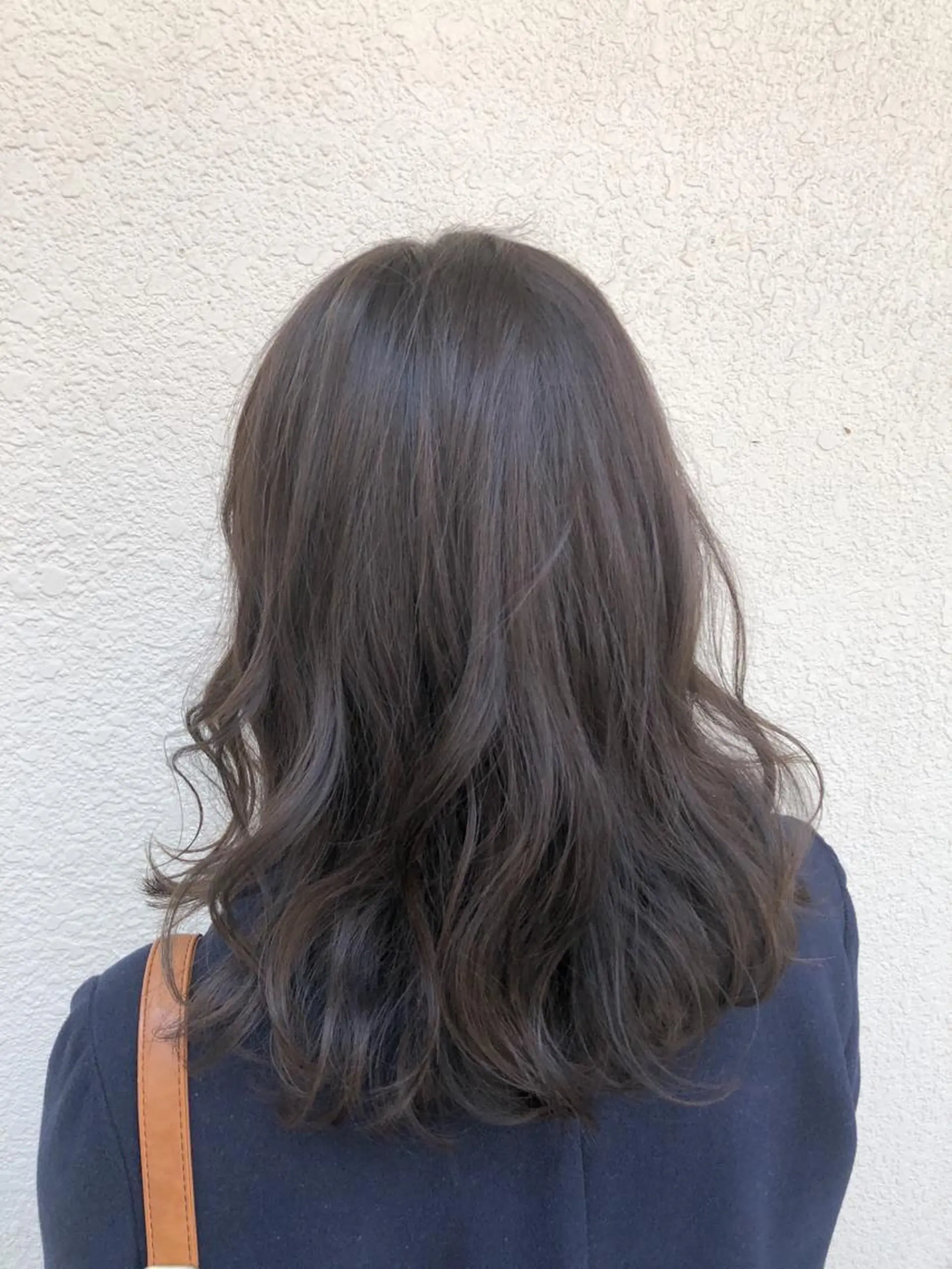 ミディアム カラー パーマ ヘアアレンジ グレージュ ハイライトカラー ハイライト 【白髪ぼかし 専門GBG】自由が丘のヘアスタイル