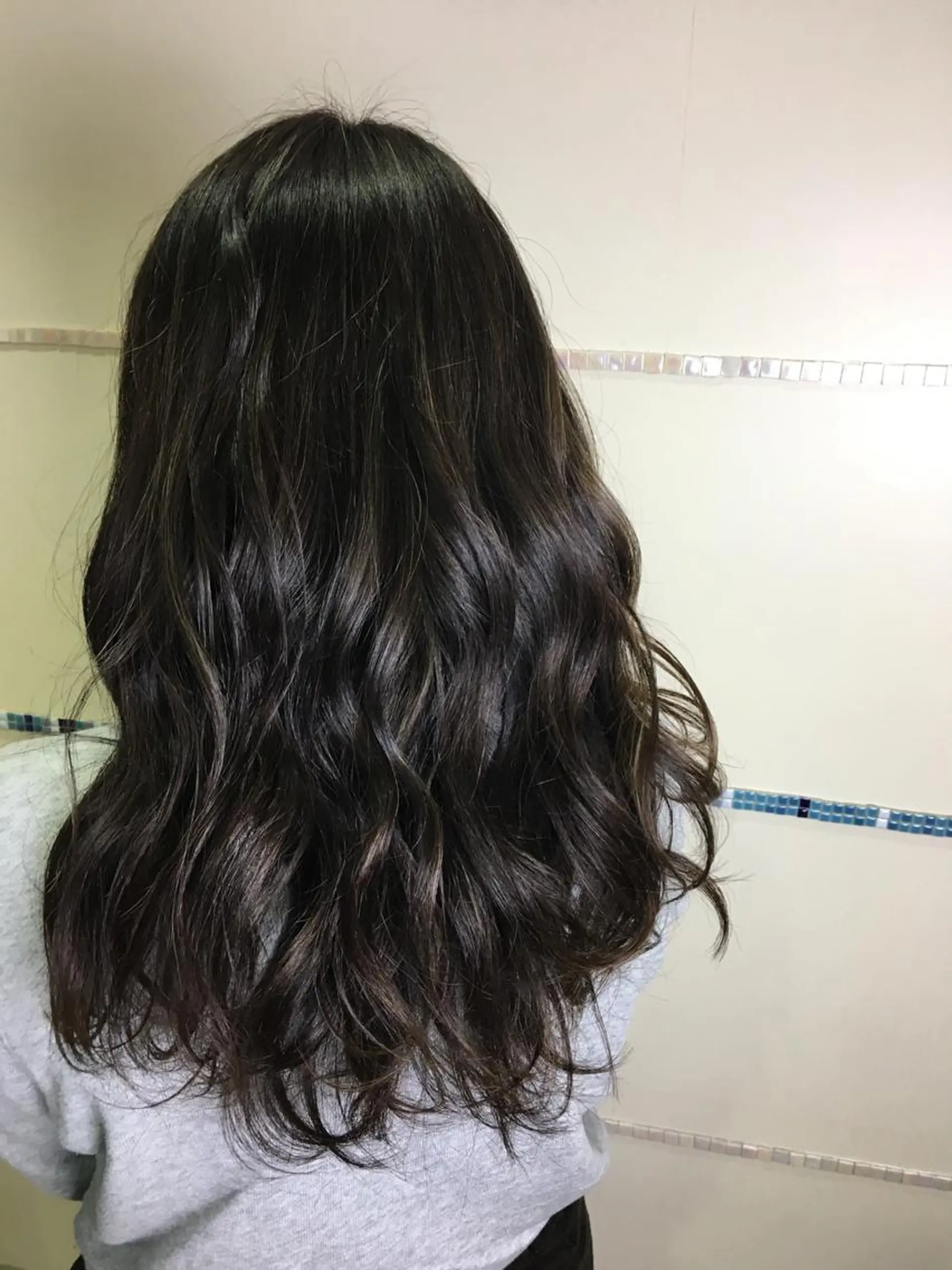 ロング カラー ヘアアレンジ Min Te Lash 石澤のマツエク・マツパデザイン