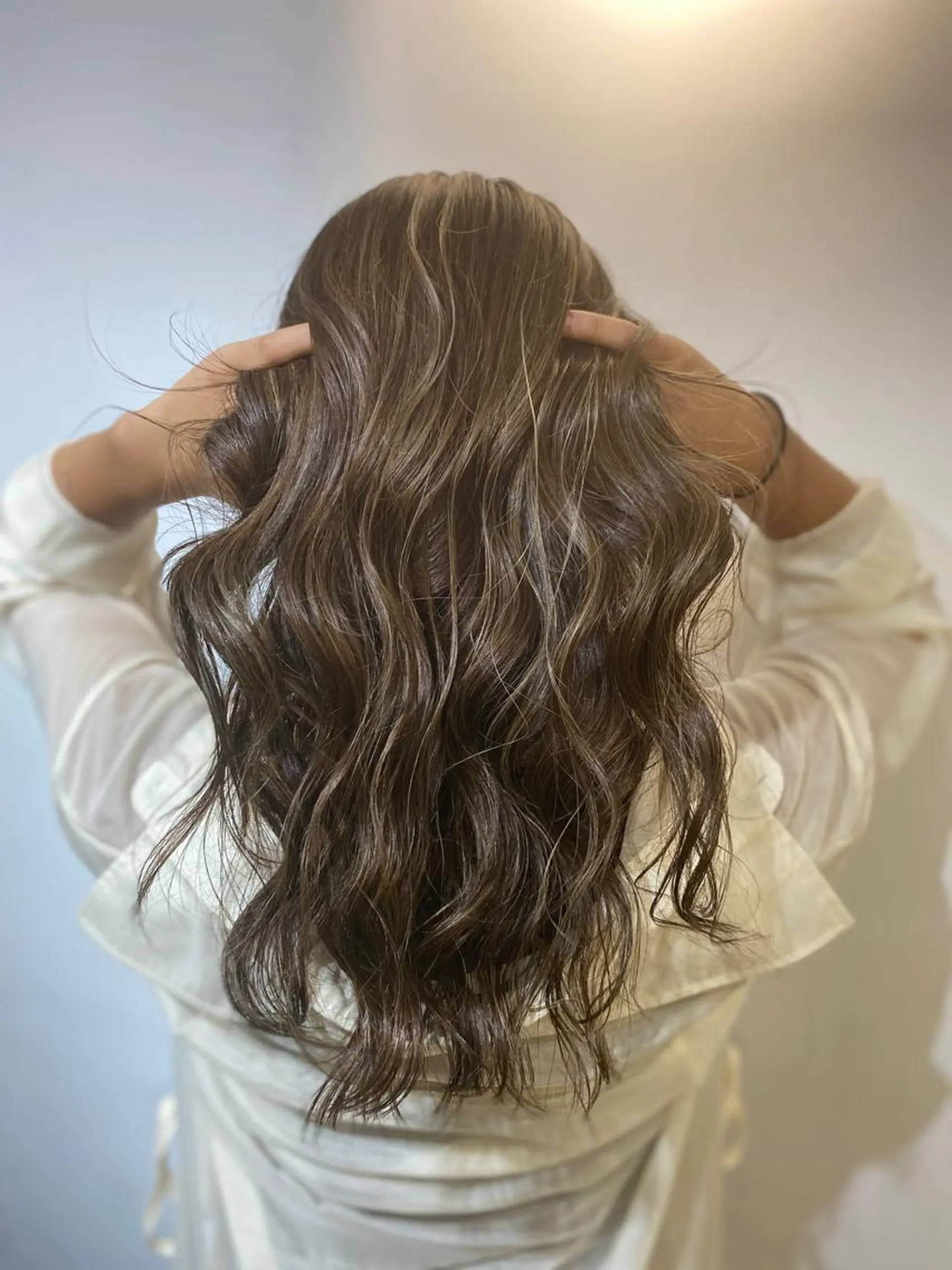 ロング opus 店長大和 レイヤー/赤み消しのヘアスタイル