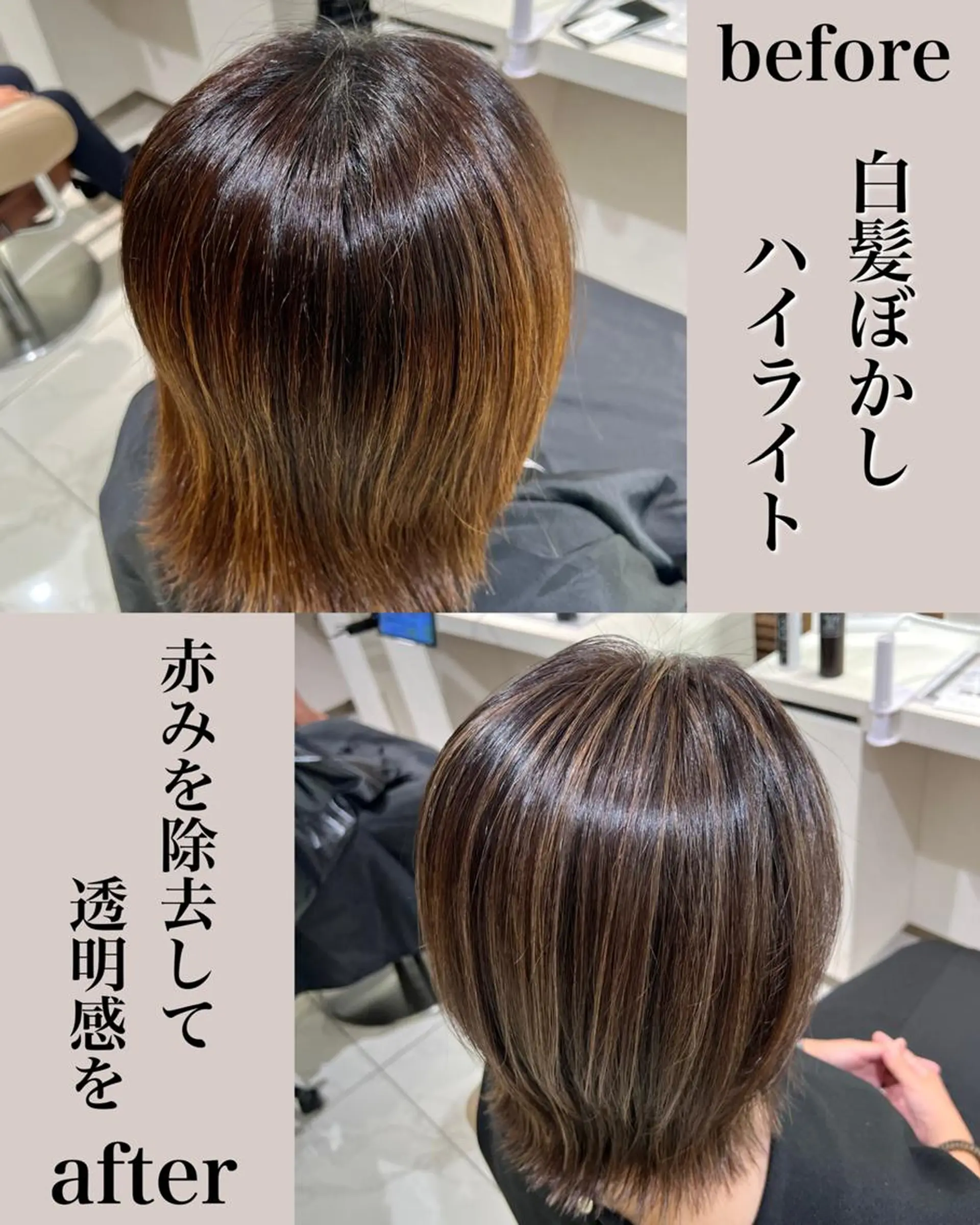 ミディアム ハイライト ＡＳＨ大宮/ブリーチ 髪質改善/カラーのヘアスタイル