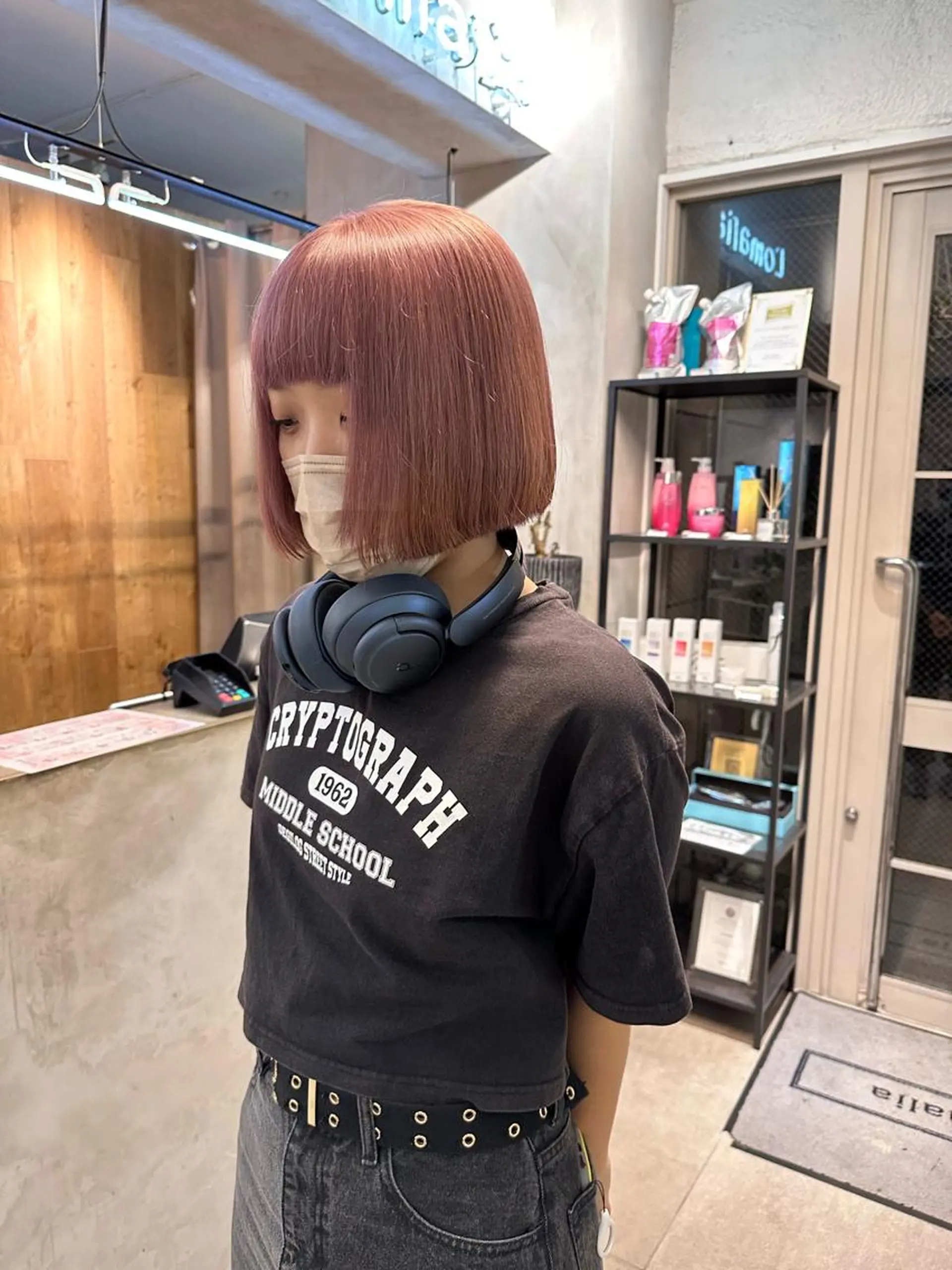 ショート カラー ヘアカラー トリートメント REINA☁️透明感 カラー/ぷつっと♡のヘアスタイル