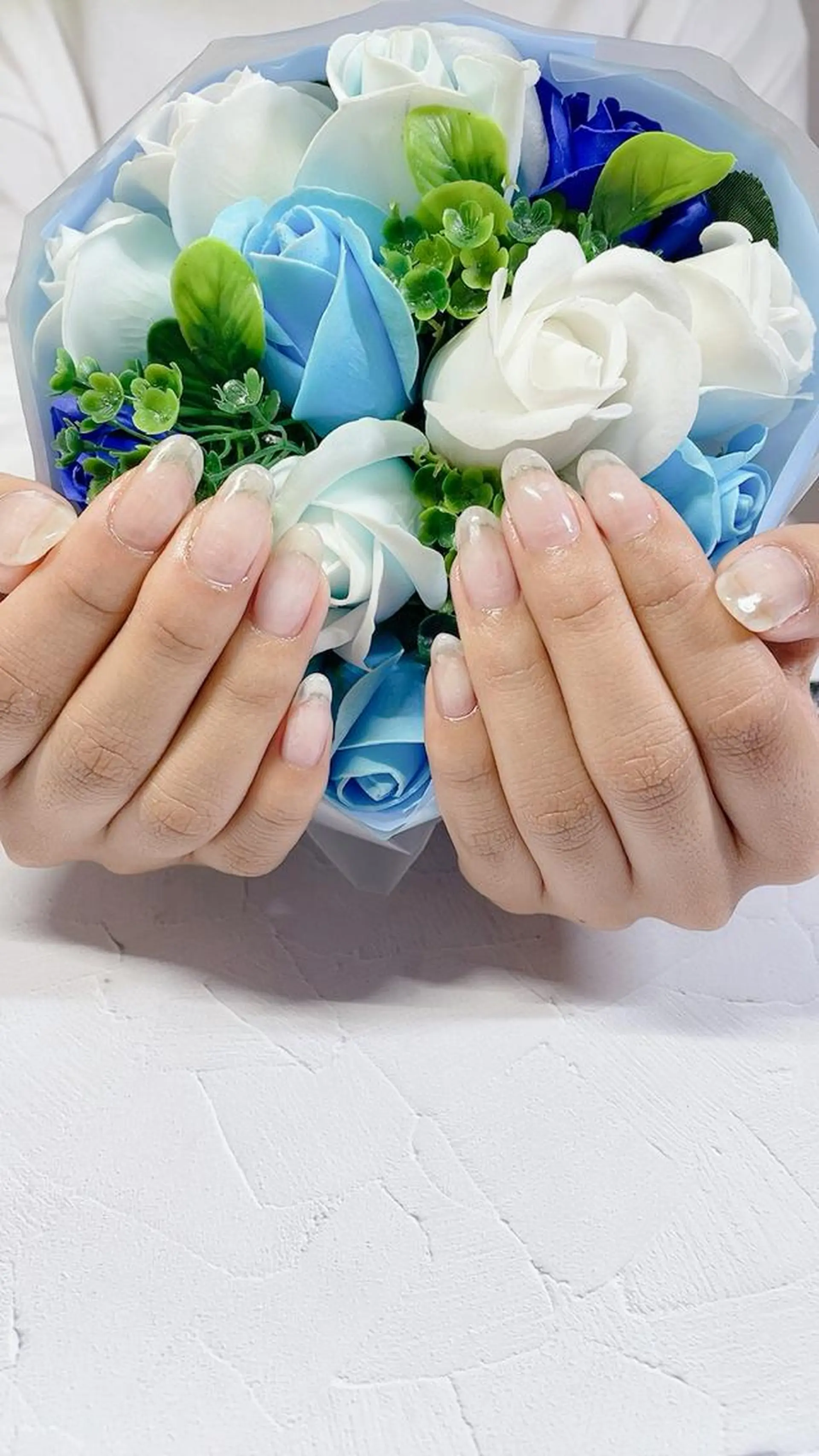 ネイル クリアネイル ジェルネイル 奥園 良恵のネイルデザイン