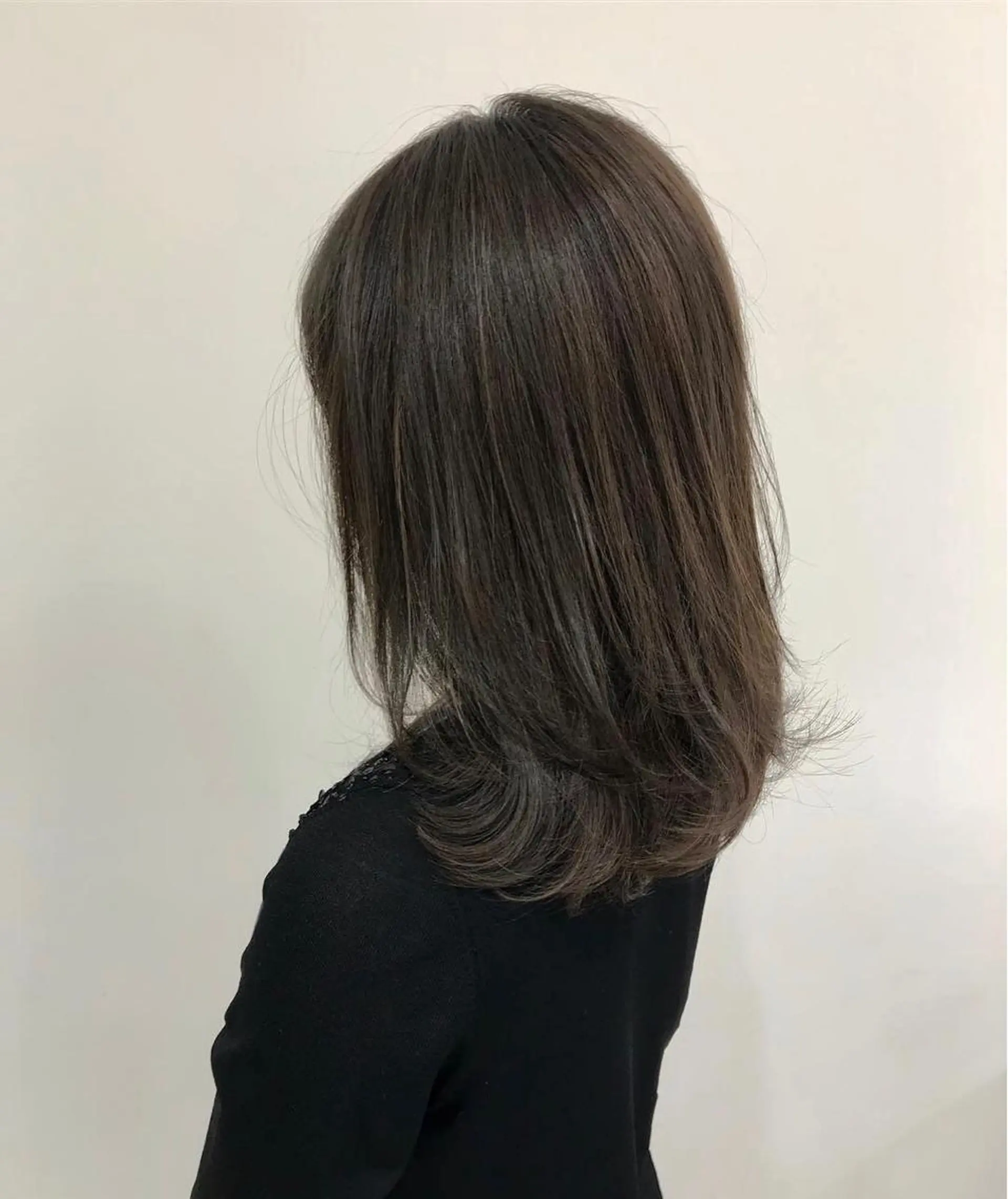 ミディアム カラー アディクシーカラー 透明感カラー 中塚 義人のヘアスタイル