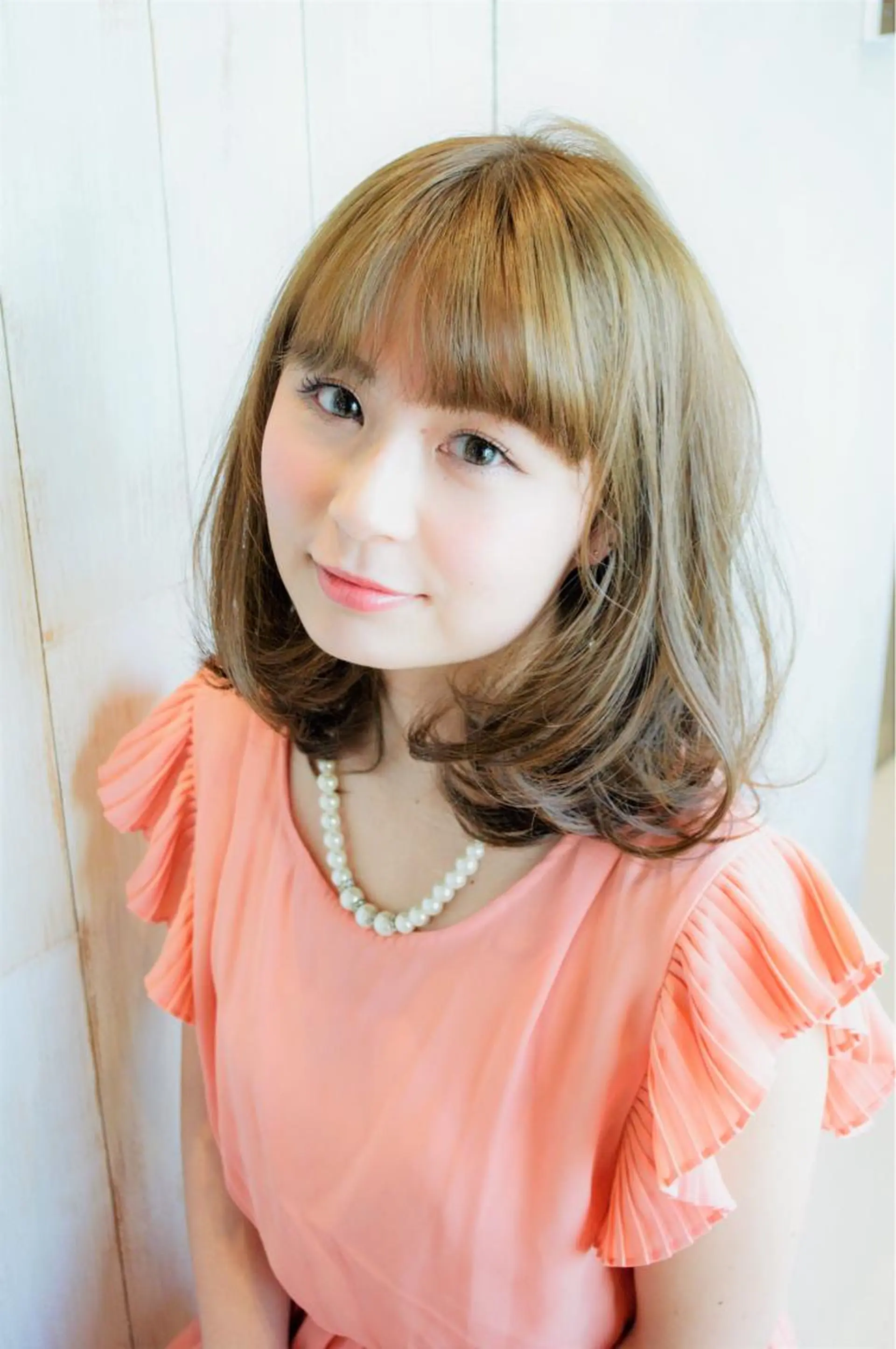 セミロング 能登谷 きよのヘアスタイル