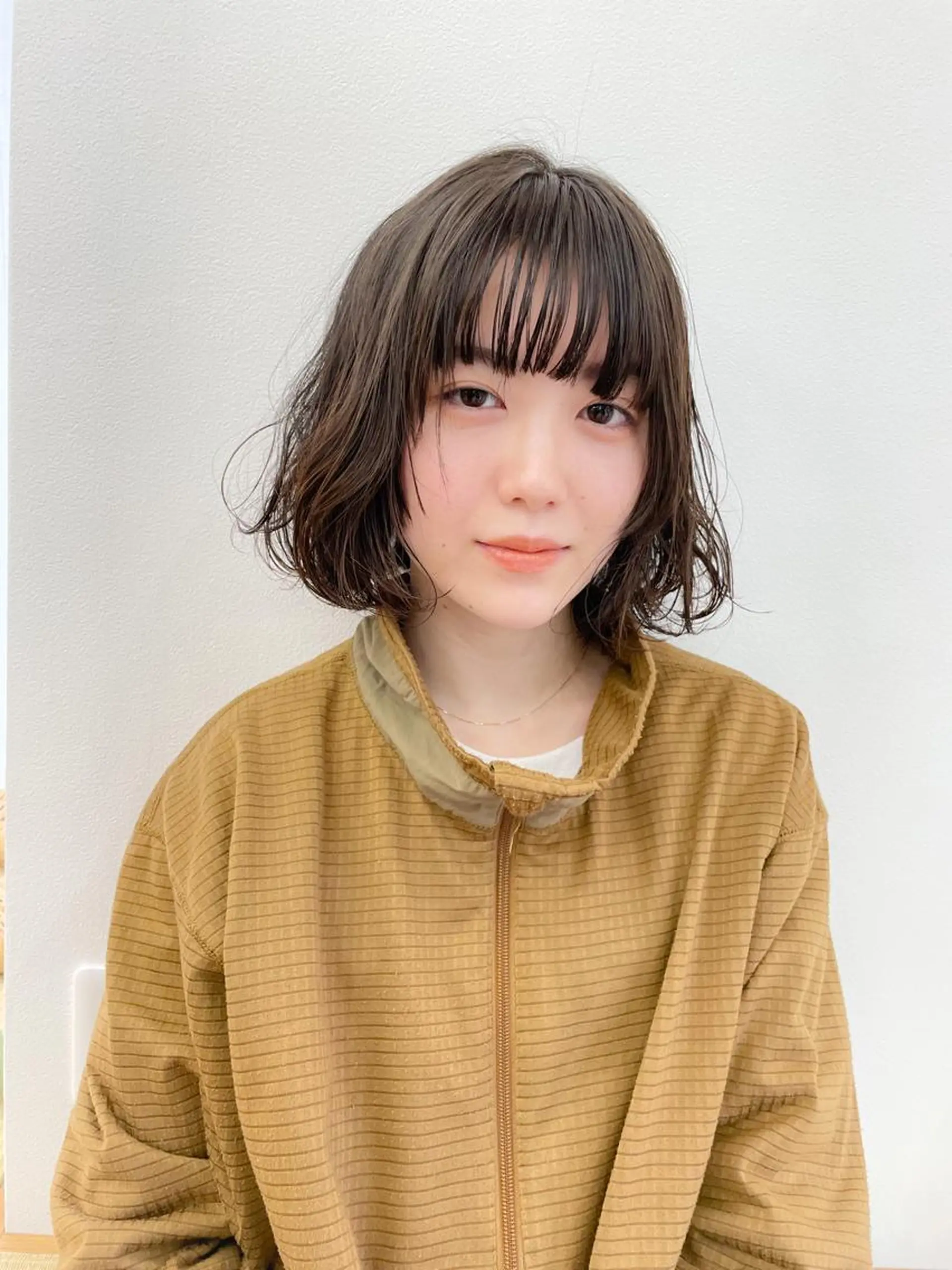 ショート ボブ 小顔カット カット ヘアカラー トリートメント パーマ/パーマ落とし /藤木舜太のヘアスタイル