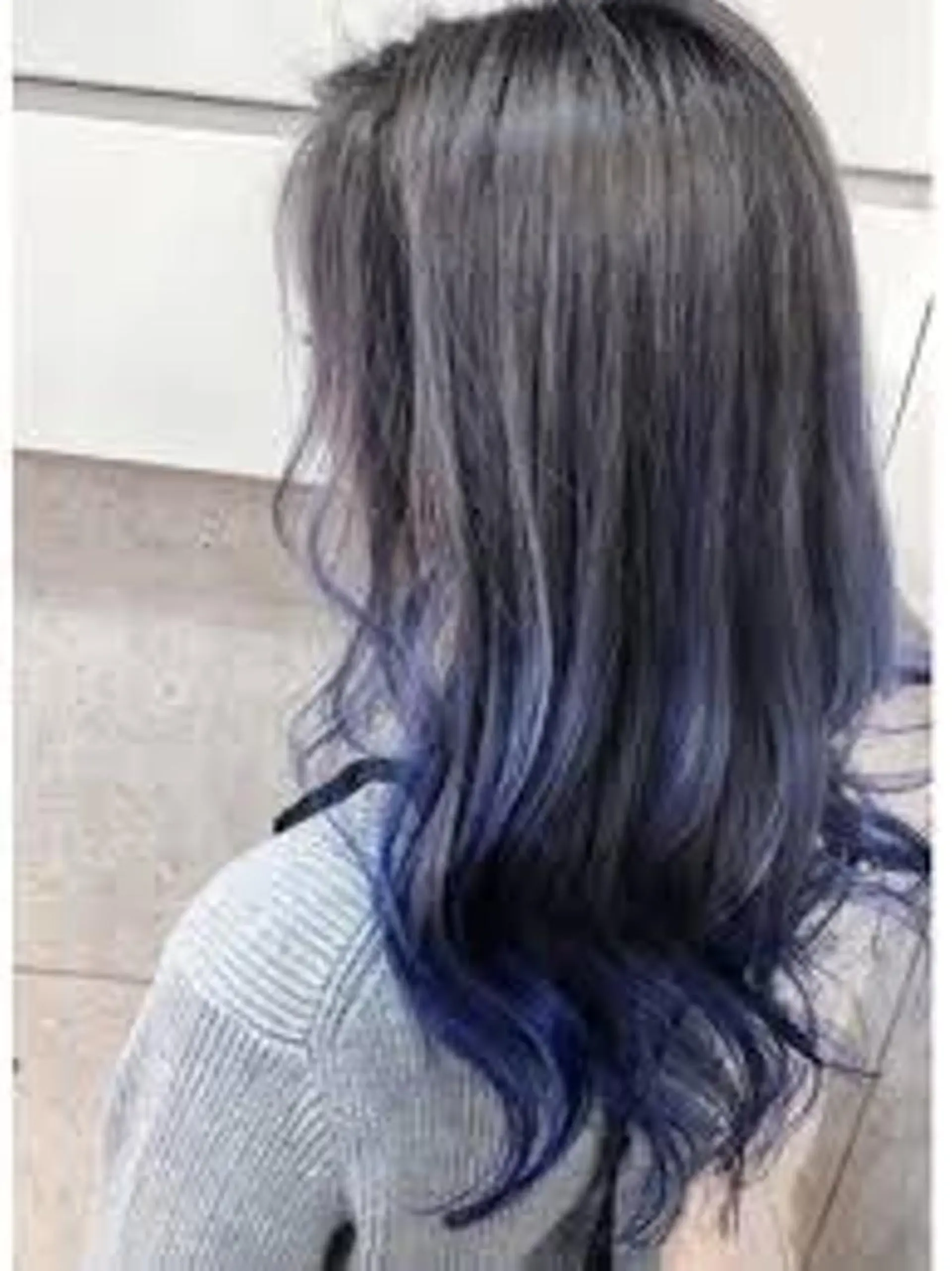 セミロング カラー ブルーカラー 外国人風カラー トリートメント ヘアカラー トリートメント 大熊 智也のヘアスタイル