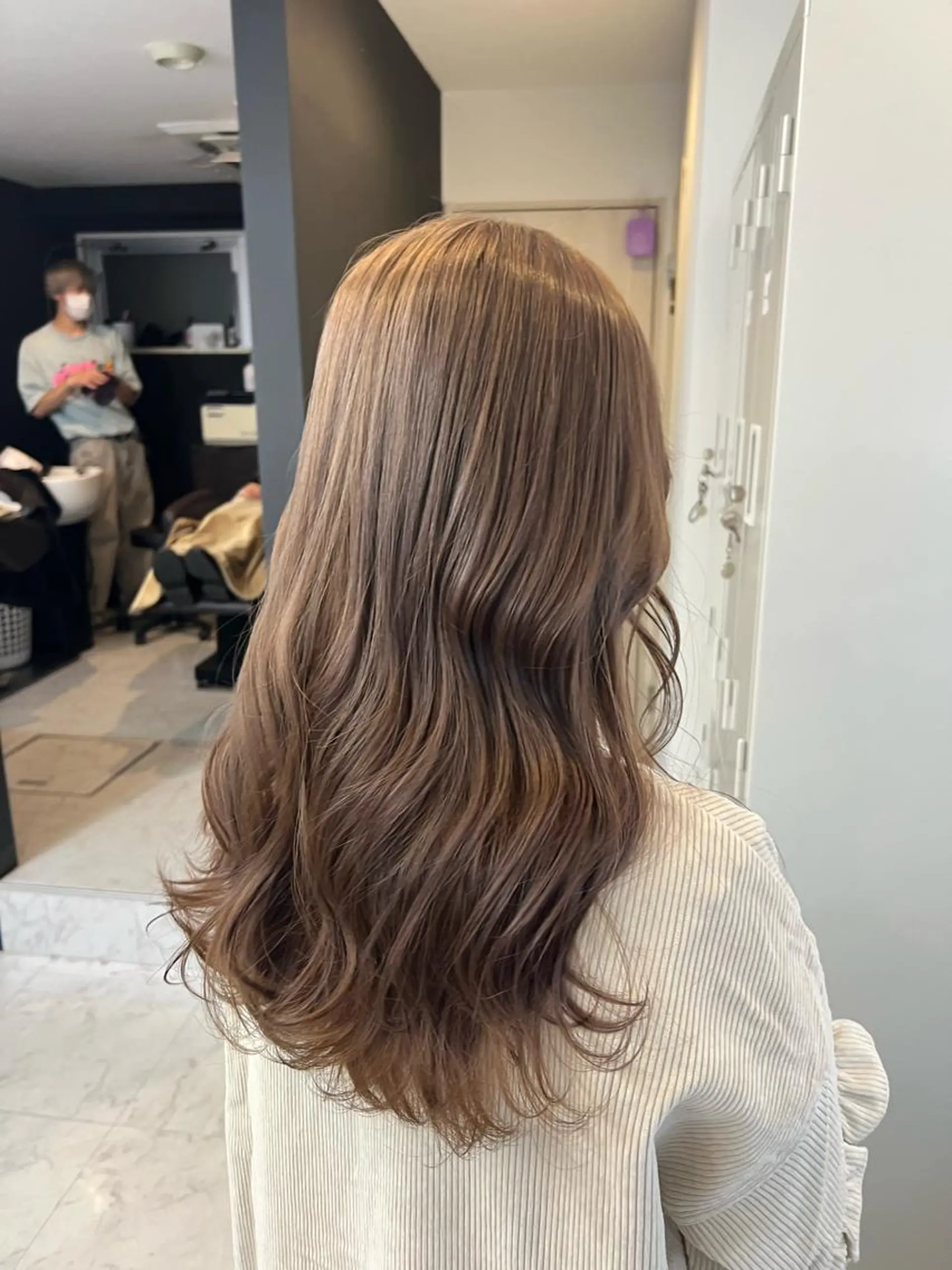 ロング カット ヘアカラー トリートメント 🦋韓国ヘア 坂本 菜摘🦋のヘアスタイル