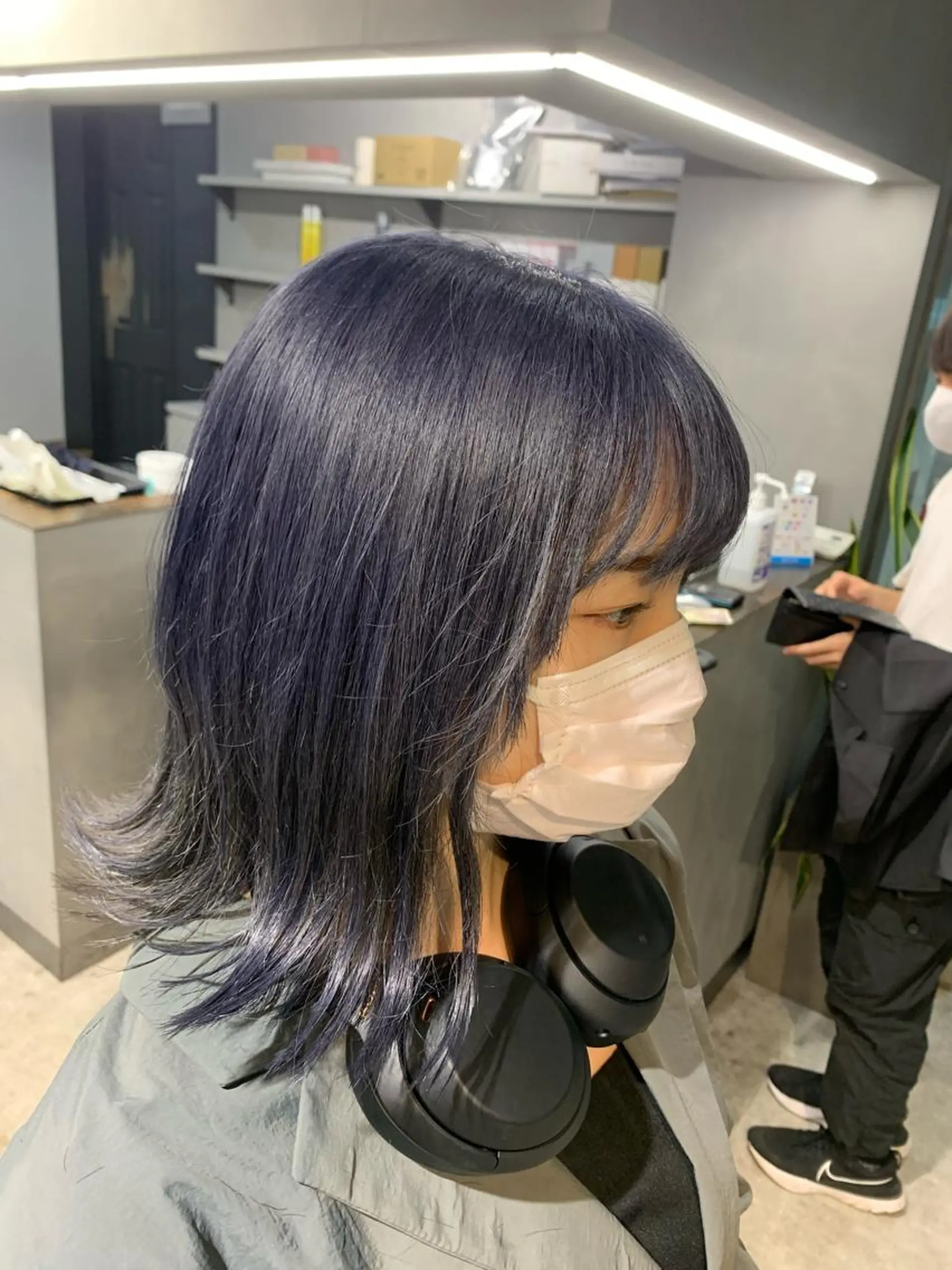 ミディアム ヘアアレンジ ヘアカラー 園田 将士のヘアスタイル