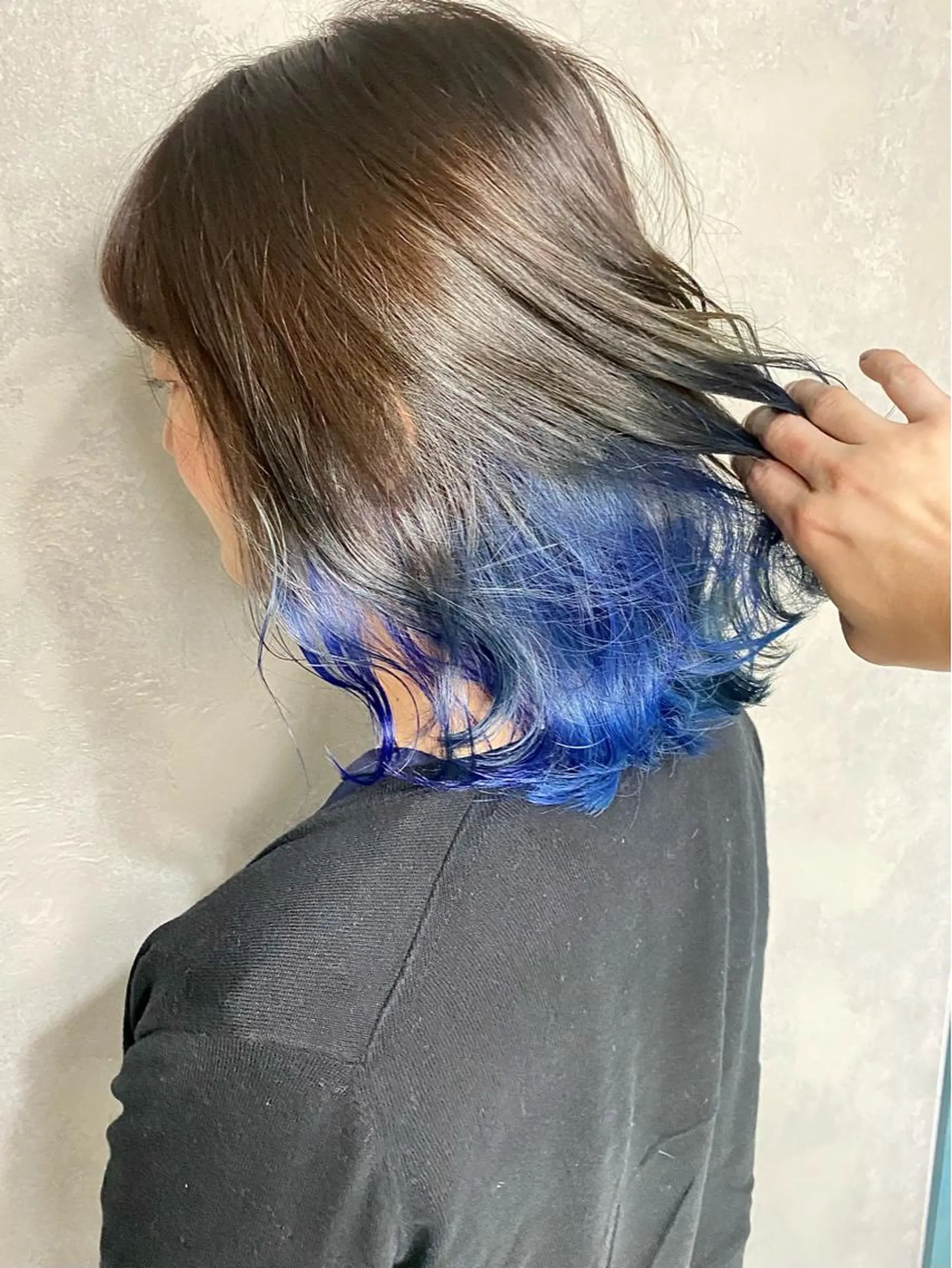 ミディアム チョコレートブラウン くびれヘア タンバルモリ ヨシンモリ 韓国風ヘア 成城美容室 YOSHIMURAのヘアスタイル