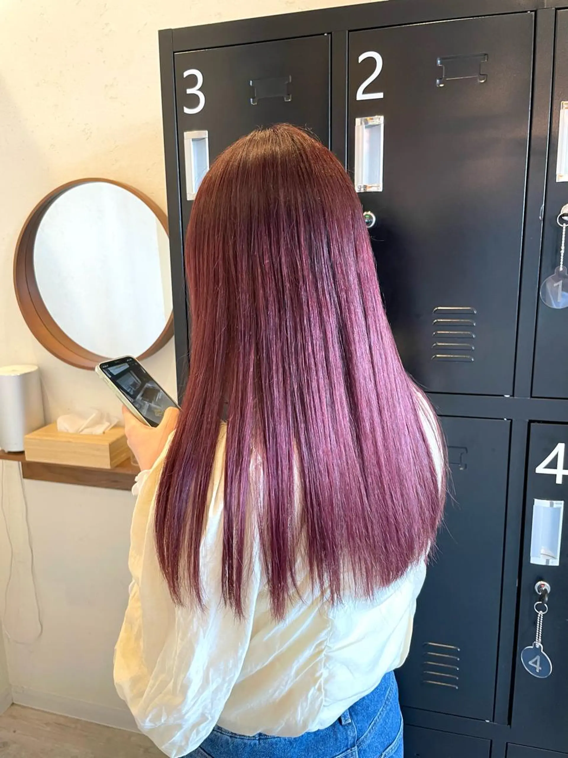 ロング カラー 田中   麗彩也のヘアスタイル