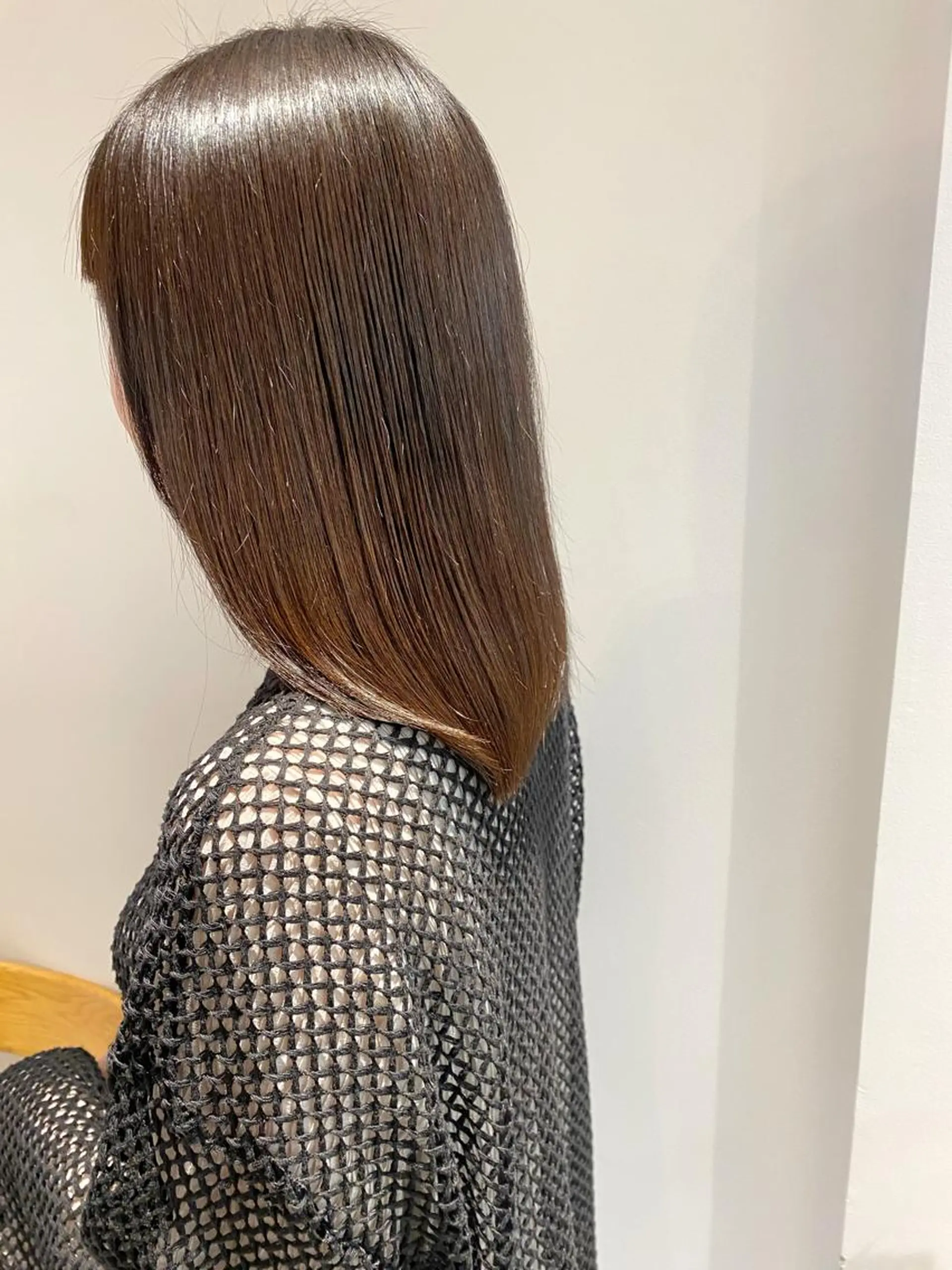 セミロング カラー 縮毛矯正 トリートメント 似合わせ美髪ヘア✨ 天王寺.阿倍野🌈のヘアスタイル