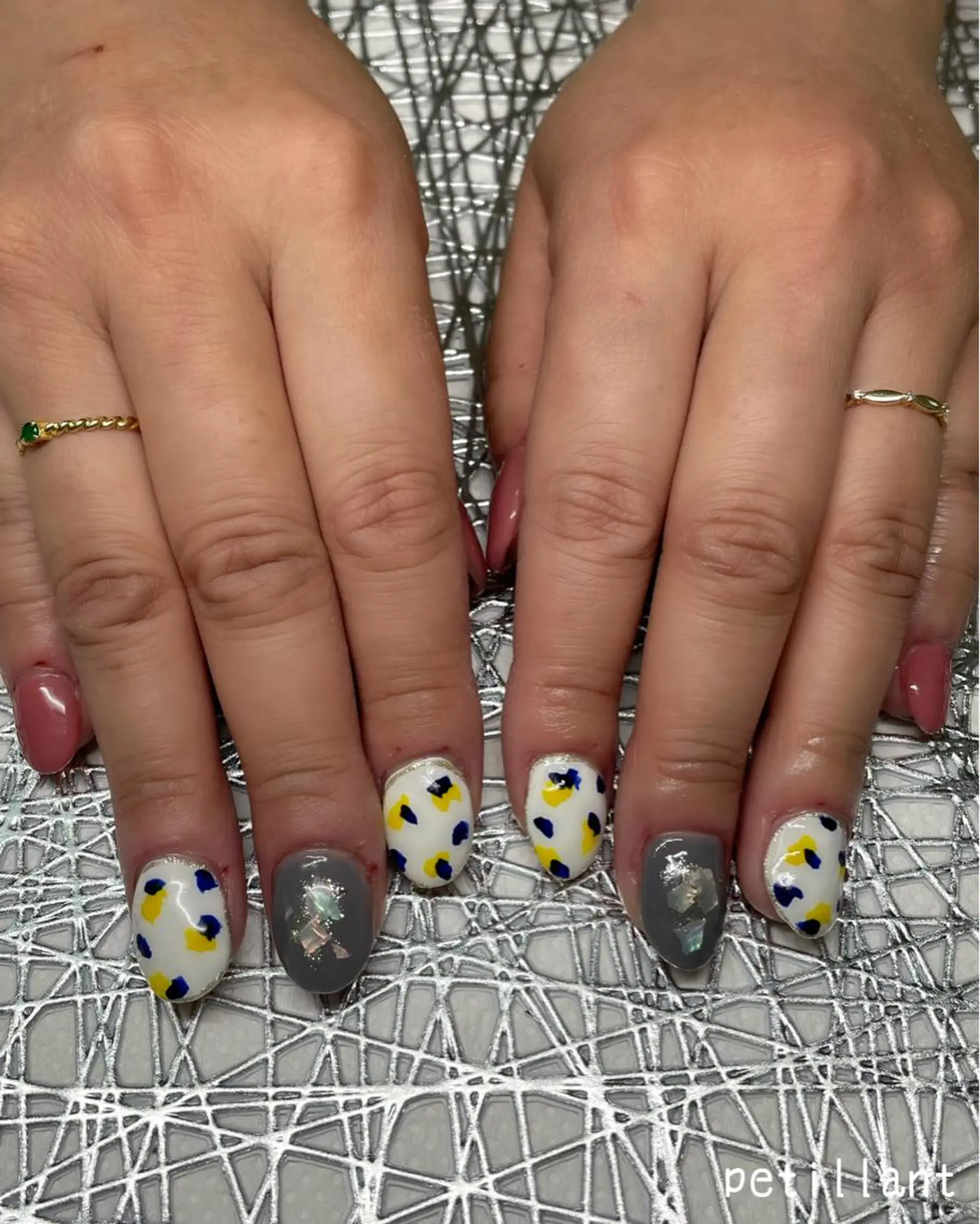 ネイル アートネイル 春ネイル nail salon petillantのネイルデザイン