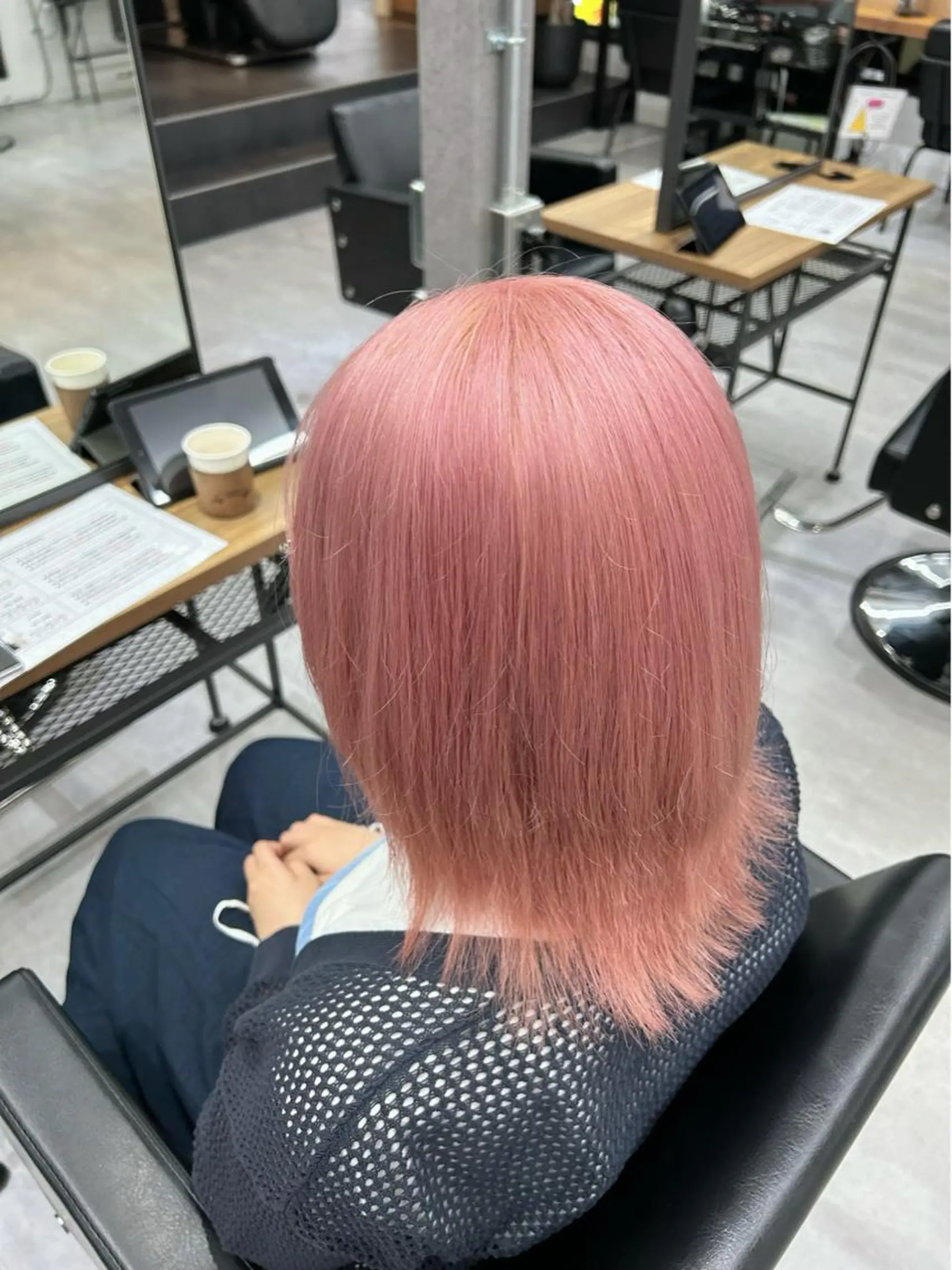 カラー ブリーチ ピンクカラー ヘアカラー ENA💗NEXT /ハイトーンエクステのヘアスタイル