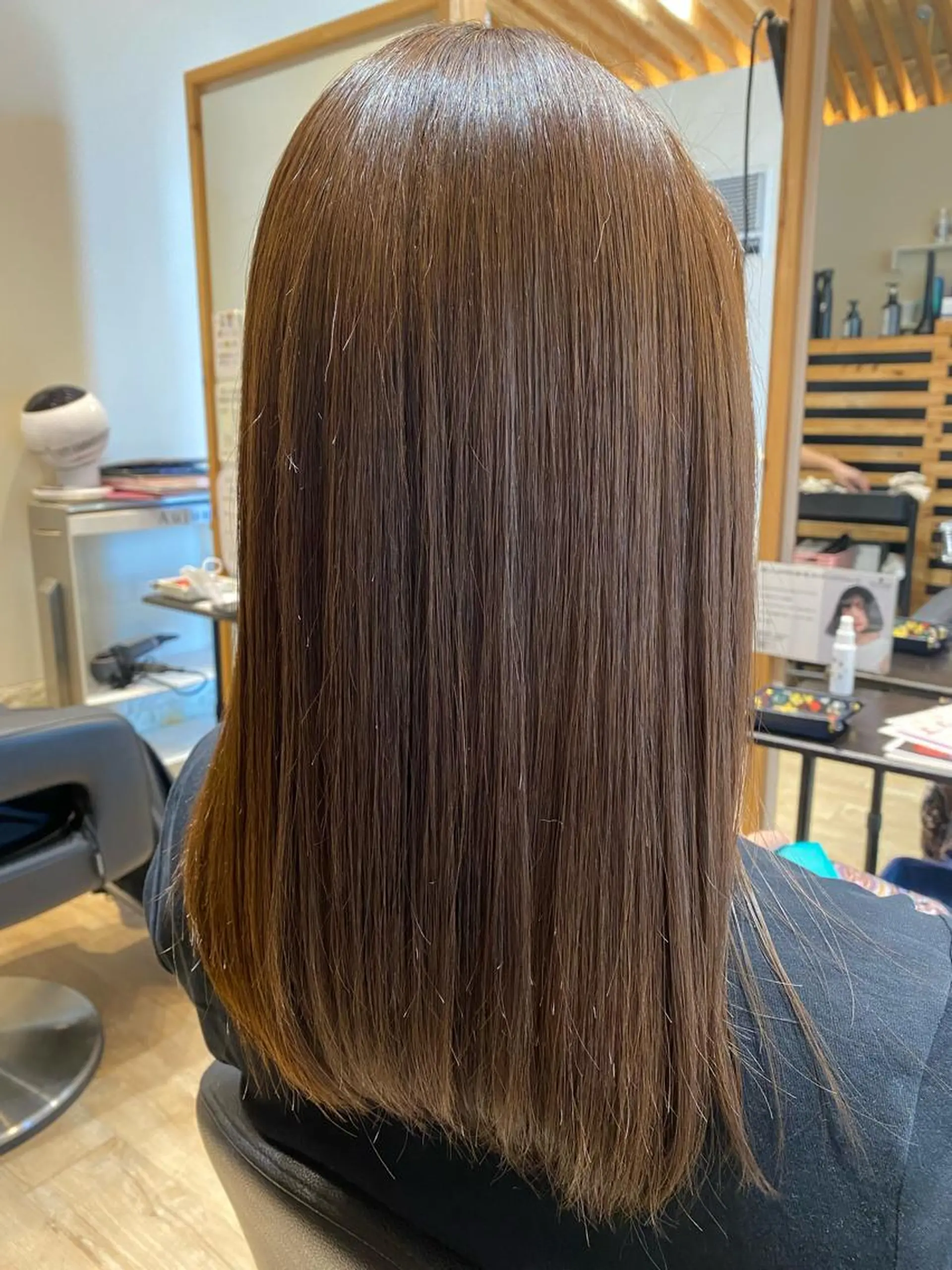 ロング パーマ 縮毛矯正 関口 友行のヘアスタイル