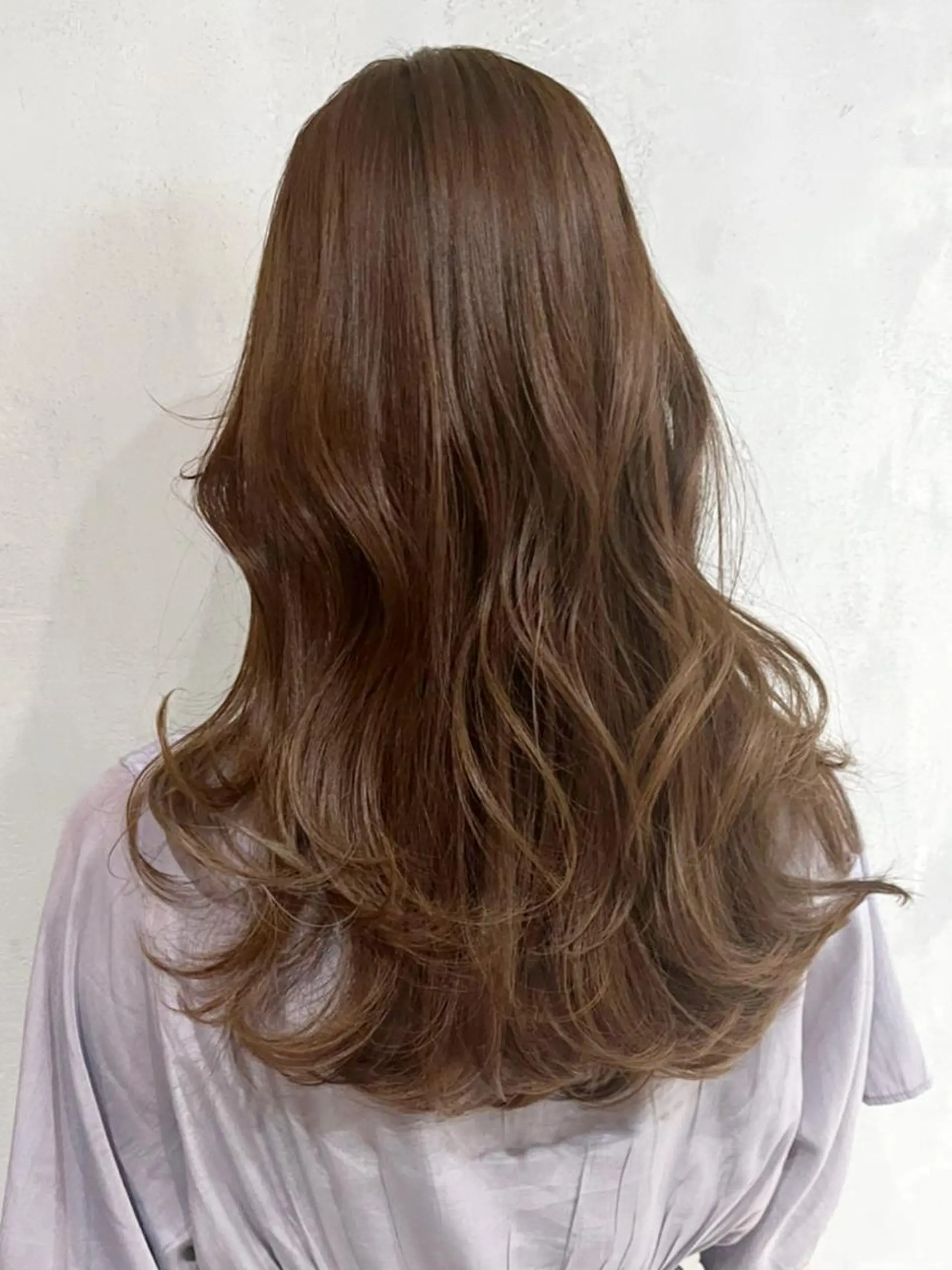 セミロング ヘアアレンジ パーマ カラー ブラウンカラー ミルクティーブラウン カット ヘアカラー トリートメント ITbyALBUM 中野店のヘアスタイル