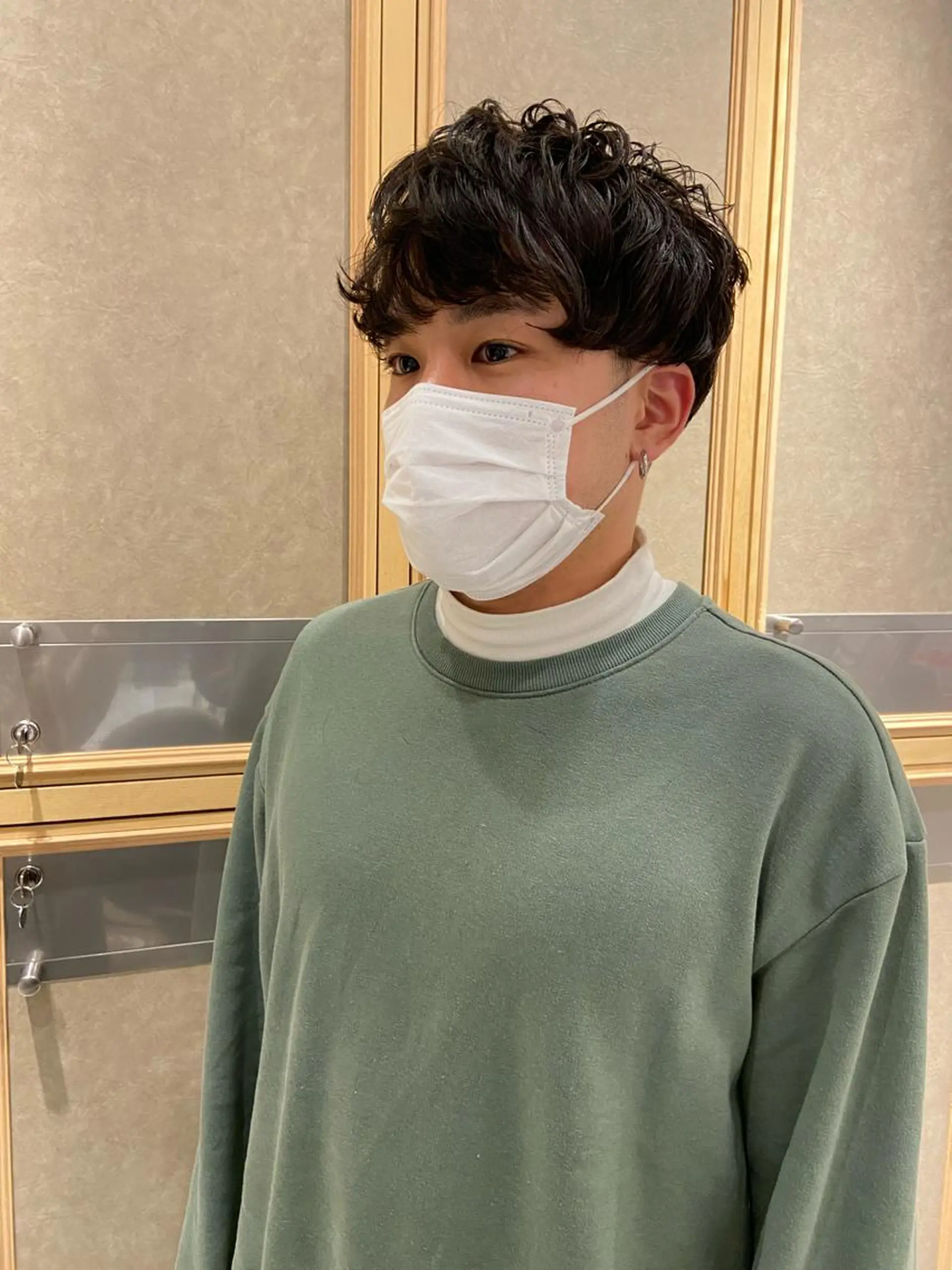 パーマ メンズ チバ タクミのヘアスタイル