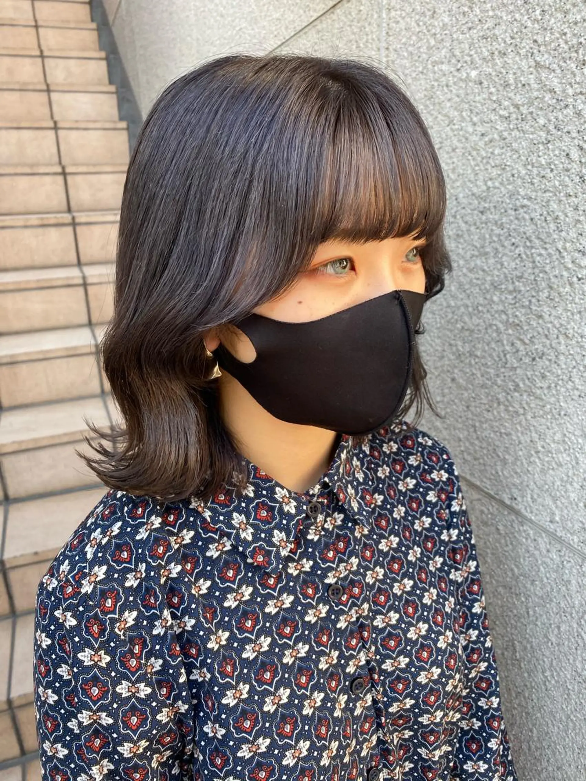 ミディアム カラー 💗💗韓国レイヤー yu-ki💗💗のヘアスタイル