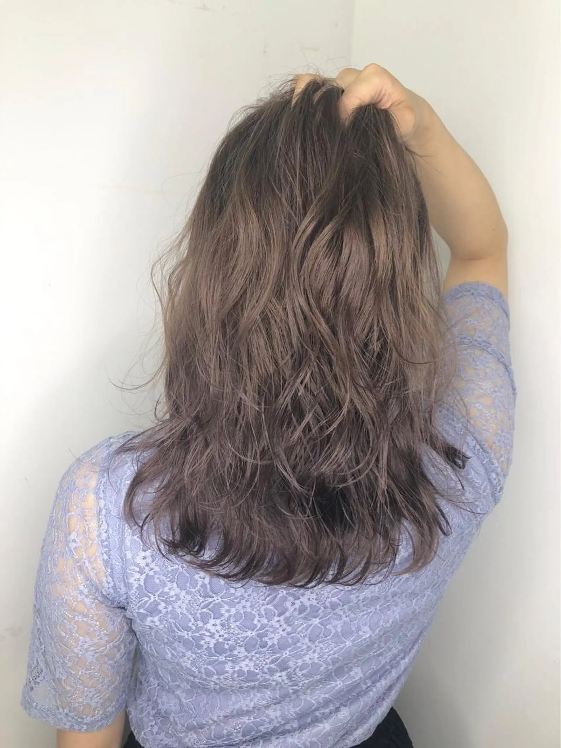 セミロング カラー ベージュカラー ラベンダーカラー ラベンダーベージュ ヘアカラー 🤎ベージュカラー/ 髪質改善/山岸🤎のヘアスタイル