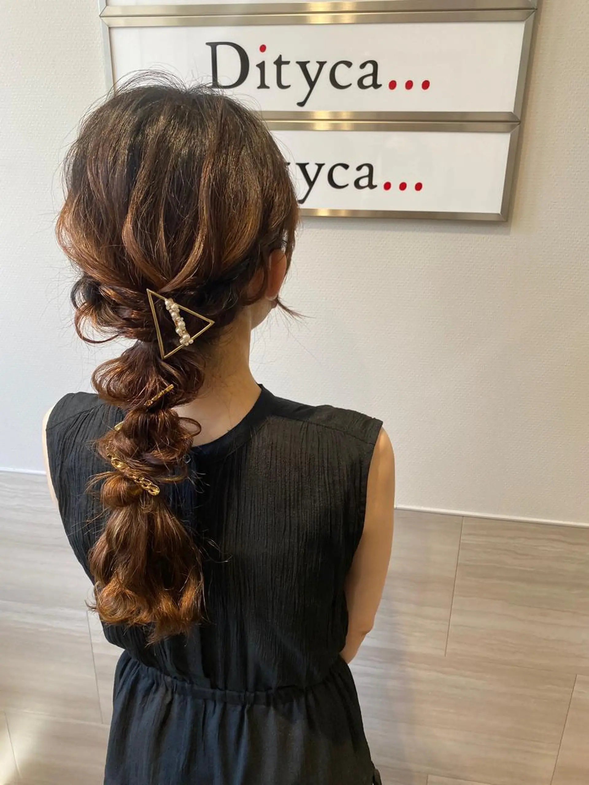 ロング ヘアアレンジ 喜多良 綾花のマツエク・マツパデザイン