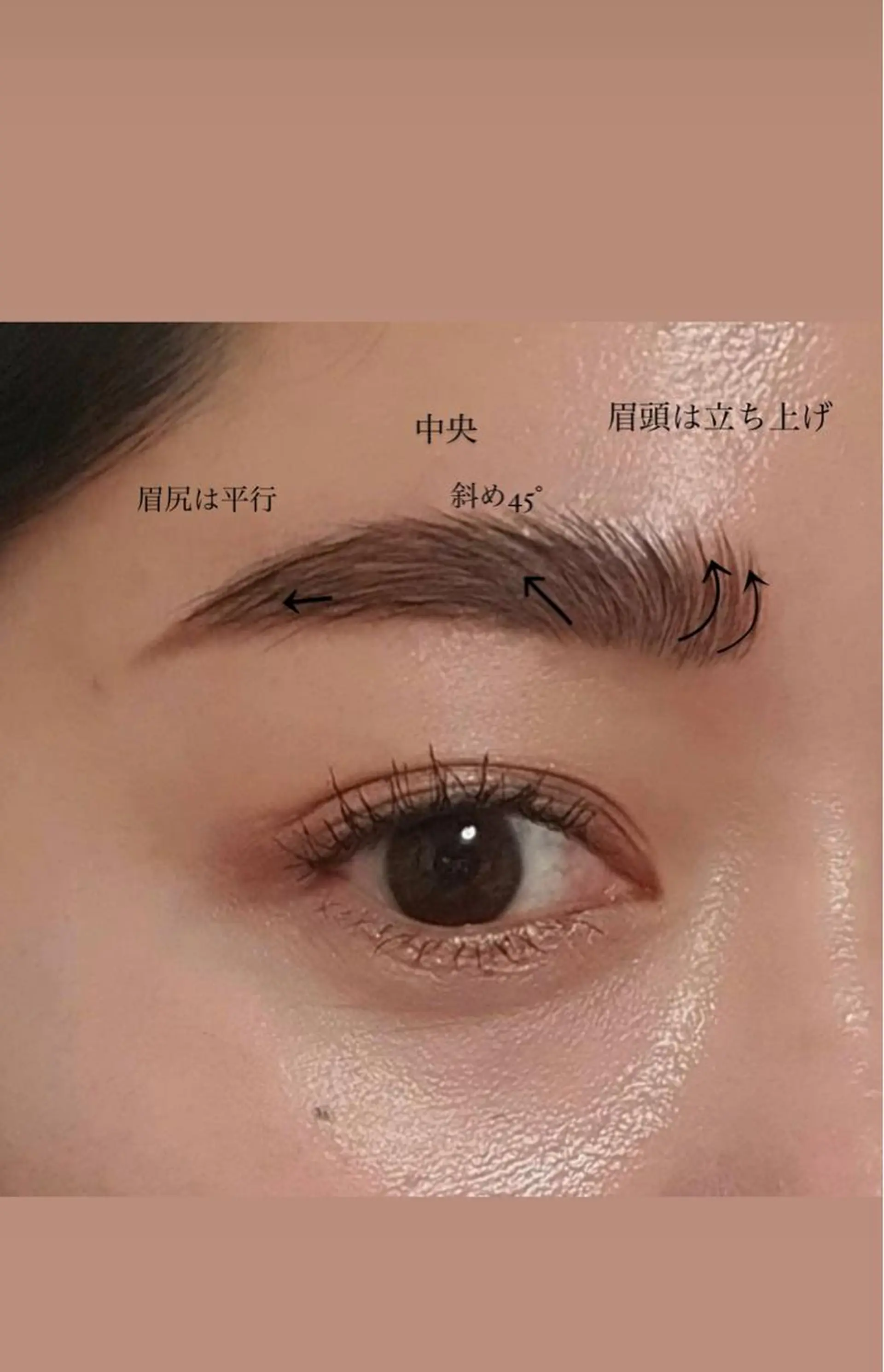 肌管理／眉毛．まつ毛 陽子の眉毛・アイブロウイメージ