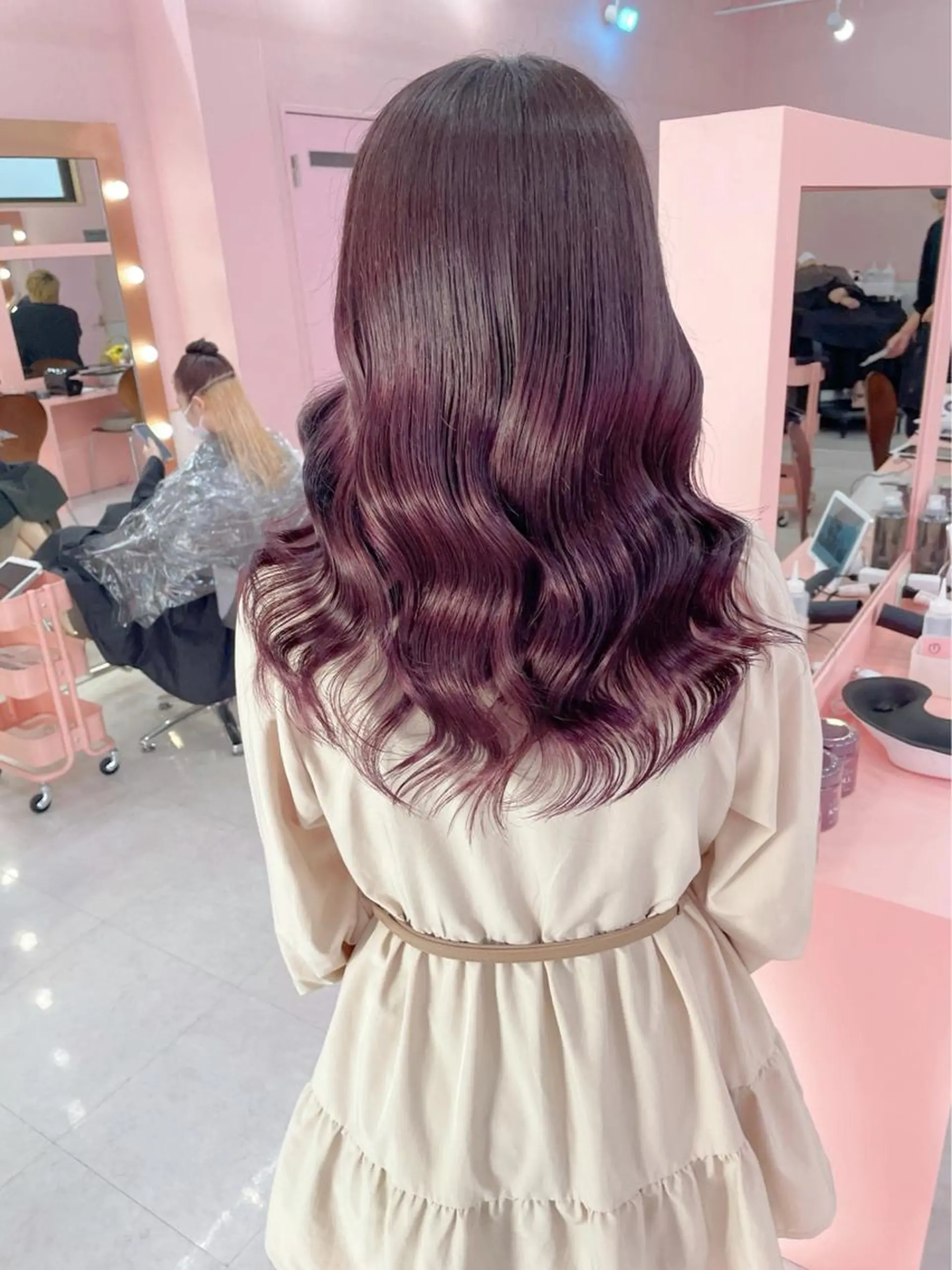 ロング カラー ダブルカラー特化💍 tiam💍韓国ヘアのヘアスタイル