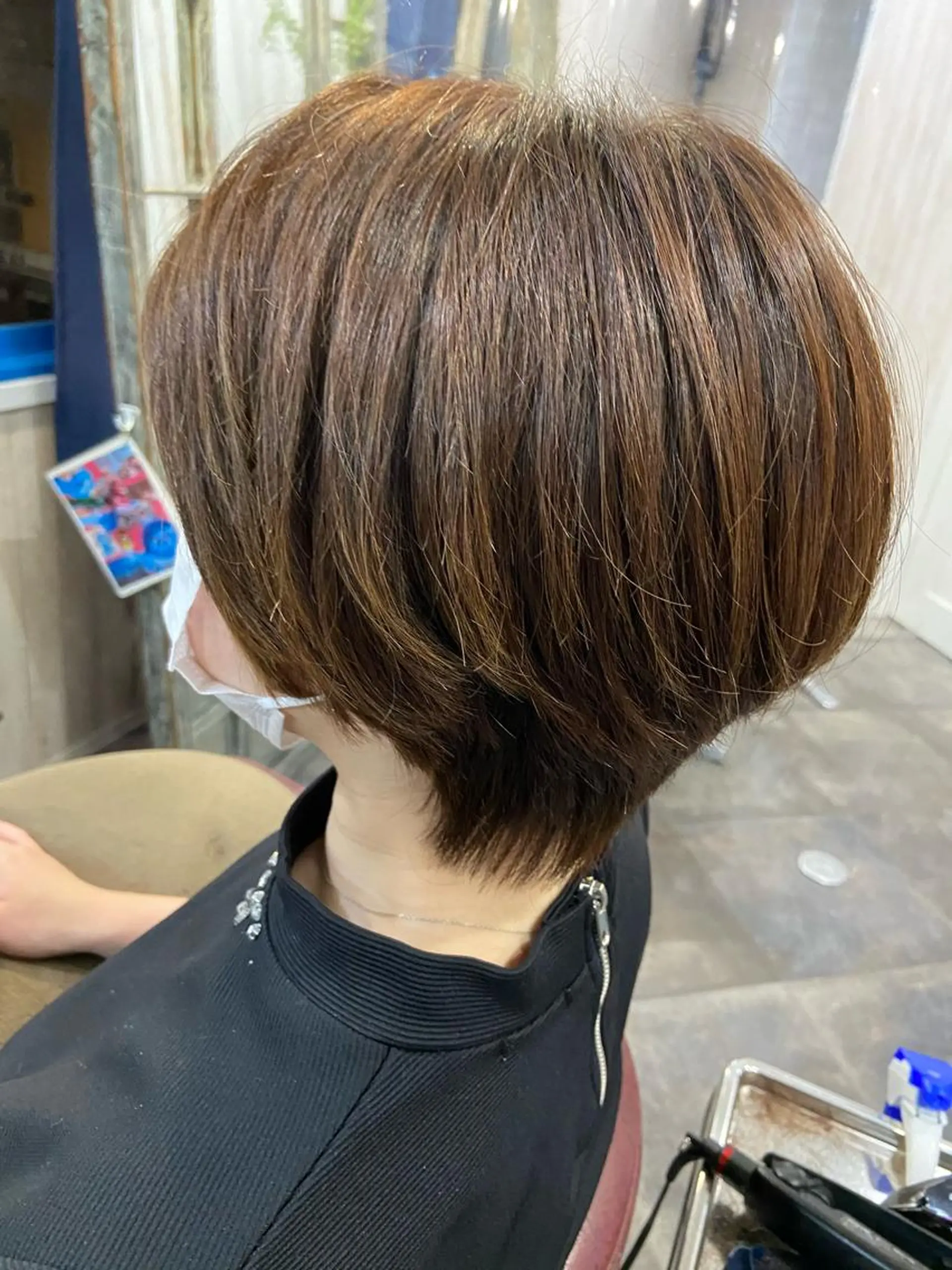 ショート カットパーマ✂️ 小坂田玲亜のヘアスタイル