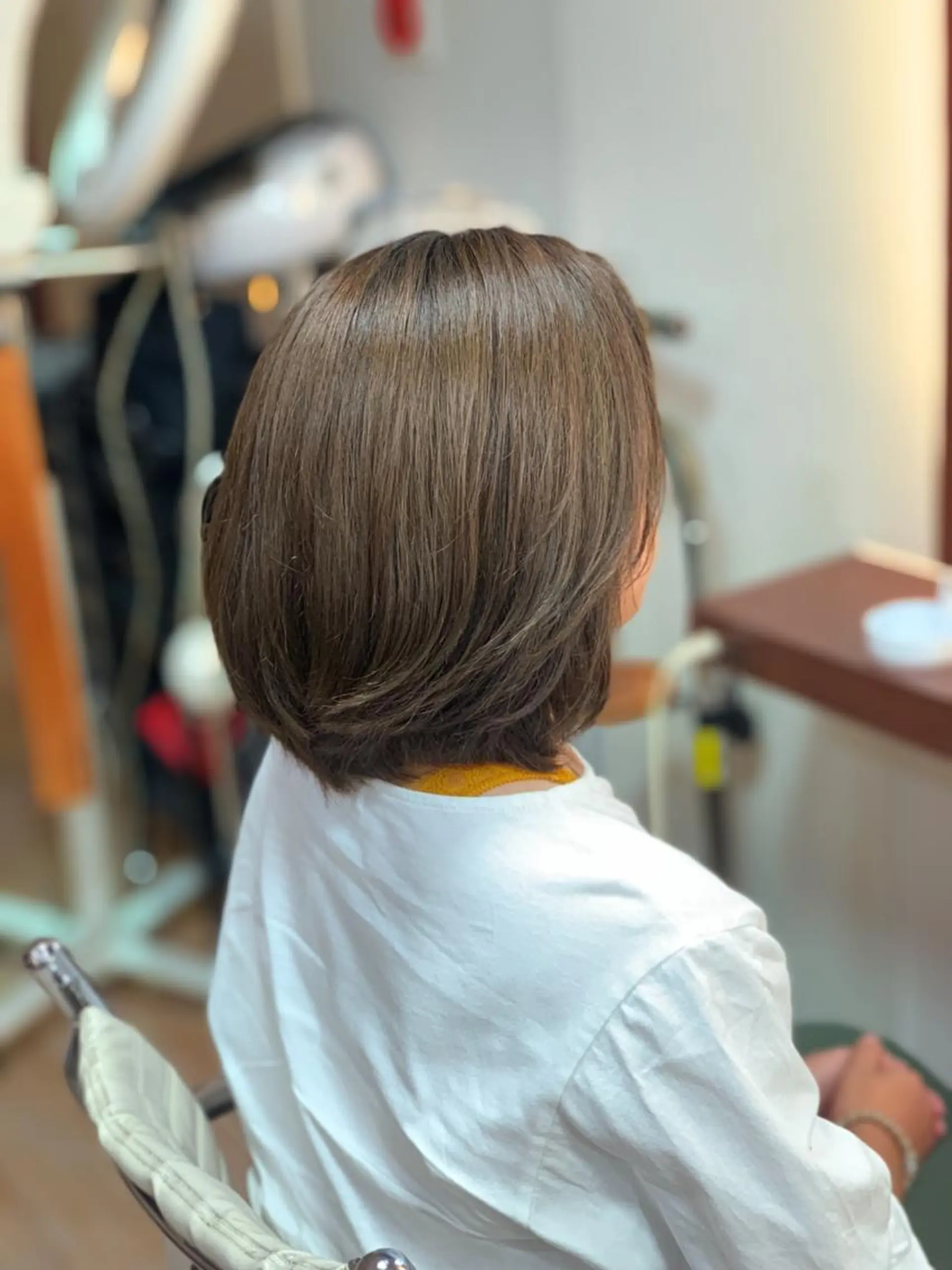 ミディアム カラー カット ヘアカラー 門脇 直也のヘアスタイル