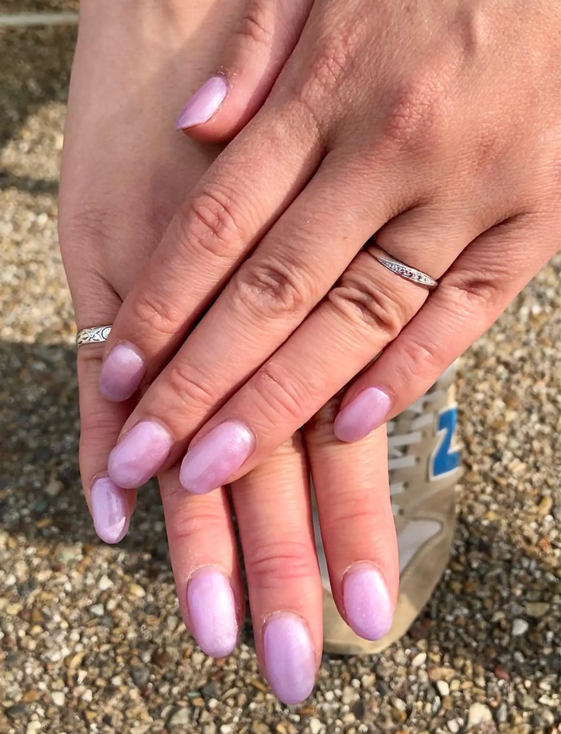 キッズ ネイル ワンカラーネイル パープル 春ネイル ハンドネイル おうちネイルサロン RINAのその他イメージ