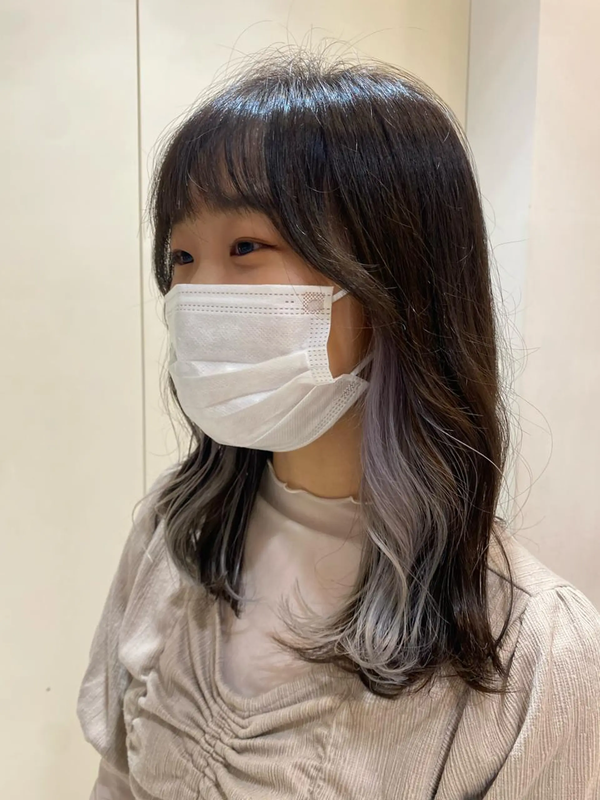 ロング カラー 藤原 侑香のヘアスタイル