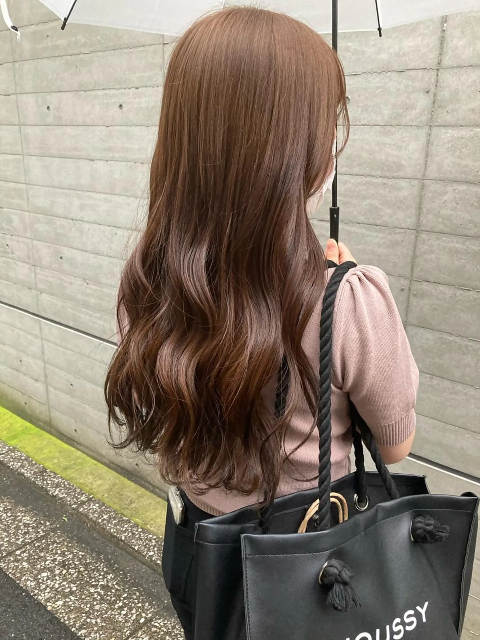 ロング ヘアカラー トリートメント ✨色持ちの良い艶 カラー✨蟹江真世のヘアスタイル