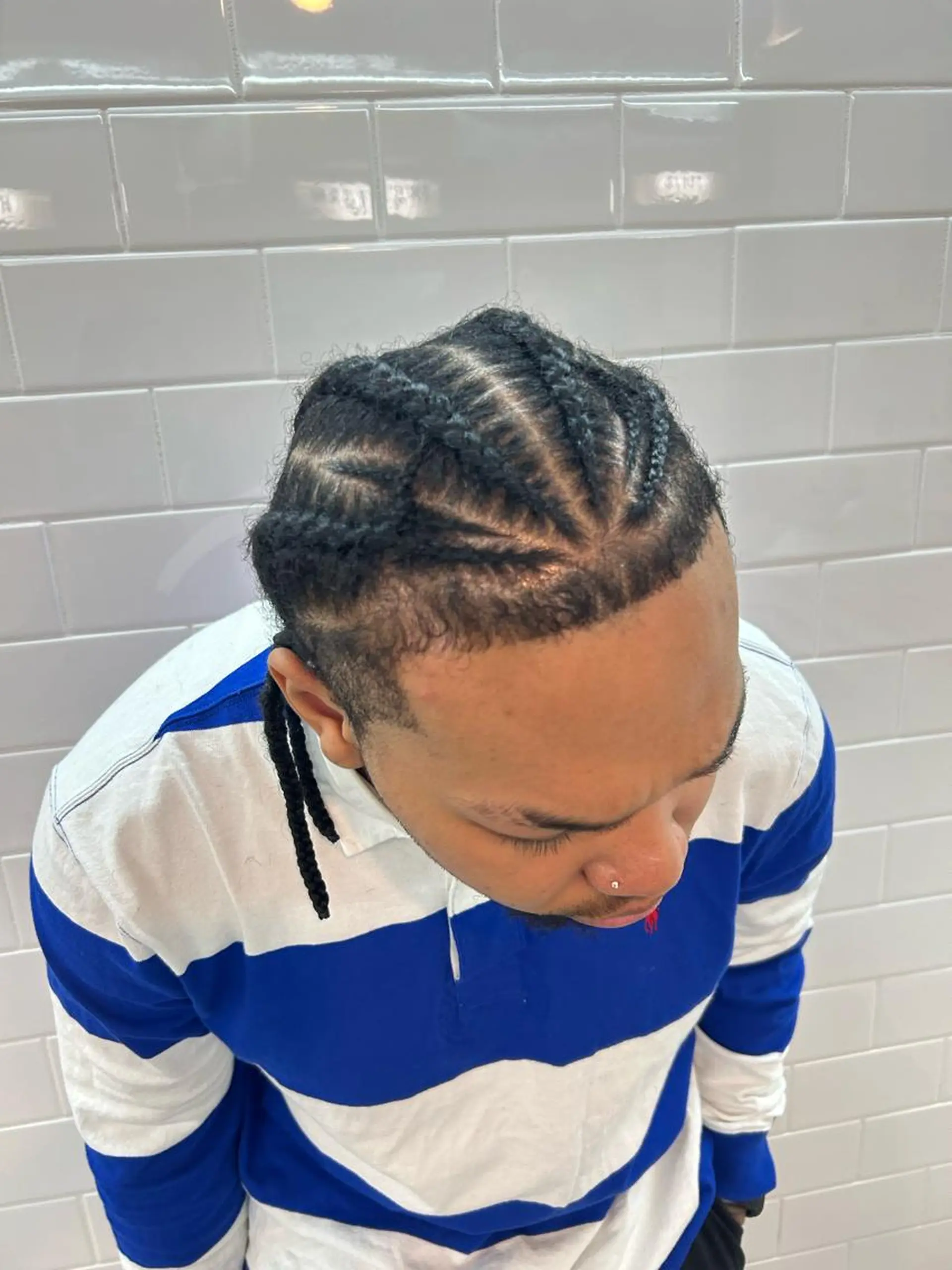 ヘアアレンジ メンズ エクステ ヘアセット HONEY TRAP!所属・HARURU🪮✨ ブレイズ海外ヘアのヘアスタイル