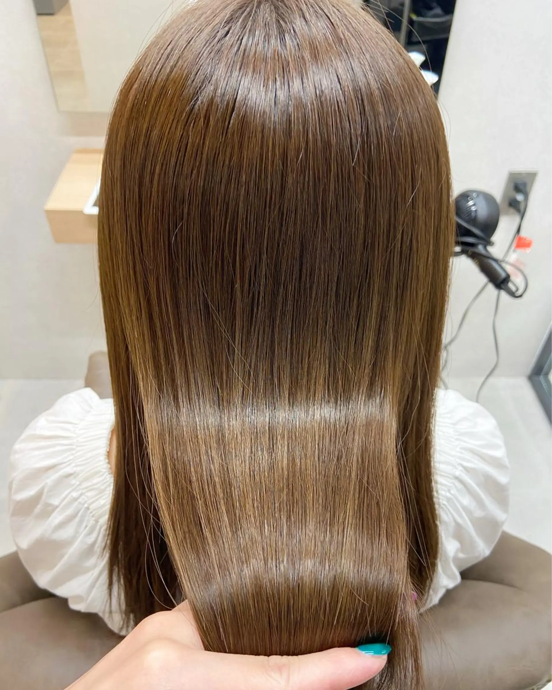 セミロング セミロングパーマ トリートメント コテ巻き風パーマ★ はるさんのヘアスタイル