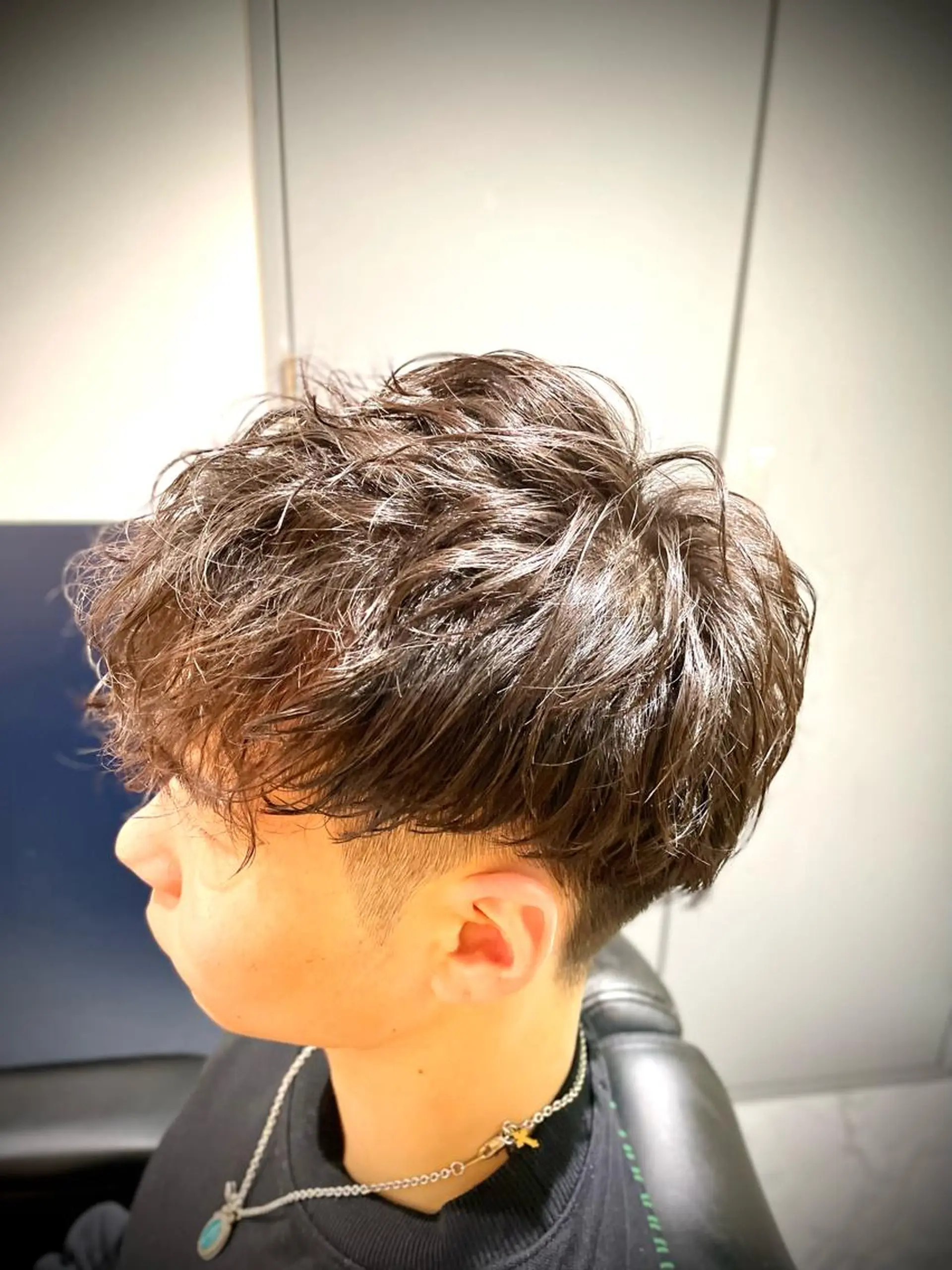ショート パーマ メンズ マッシュ カット パーマ 銀座メンズカット/ 銀座メンズパーマ/のヘアスタイル