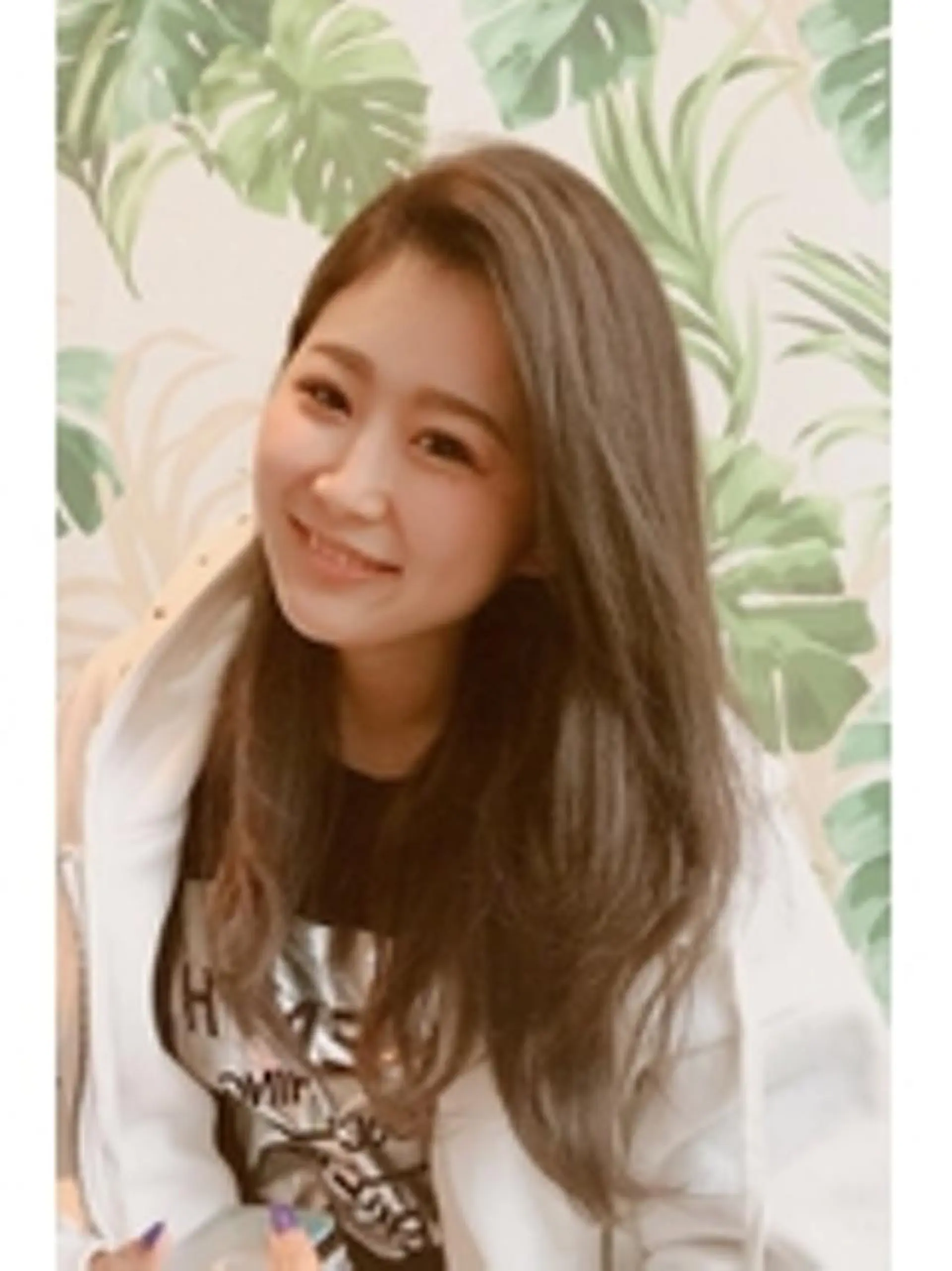 ロング カラー ヘアアレンジ チビ編み込みエクステ シールEXどぅ〜すのヘアスタイル