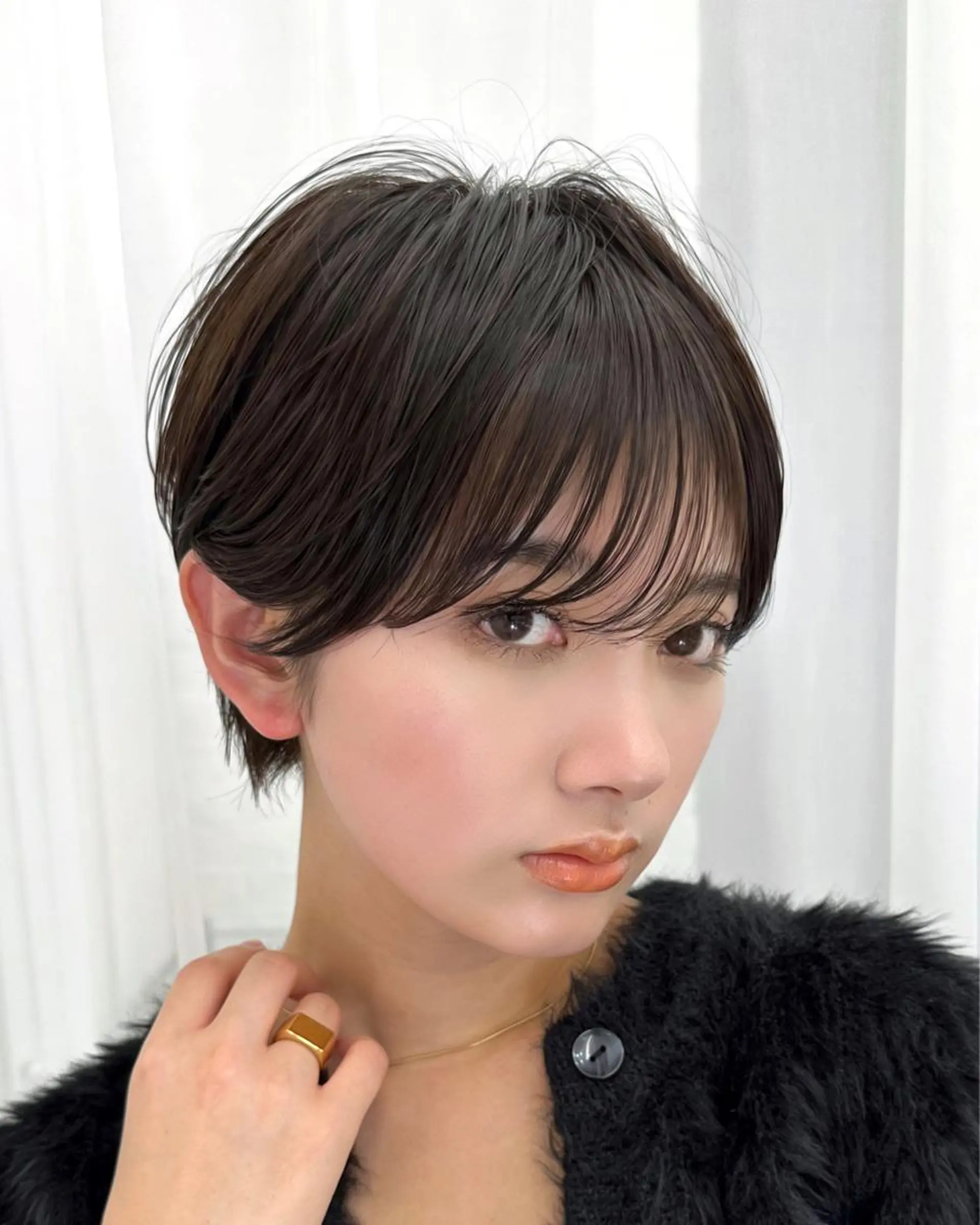 ショート カット トリートメント ショートヘア くすみカラー、大場猛のヘアスタイル