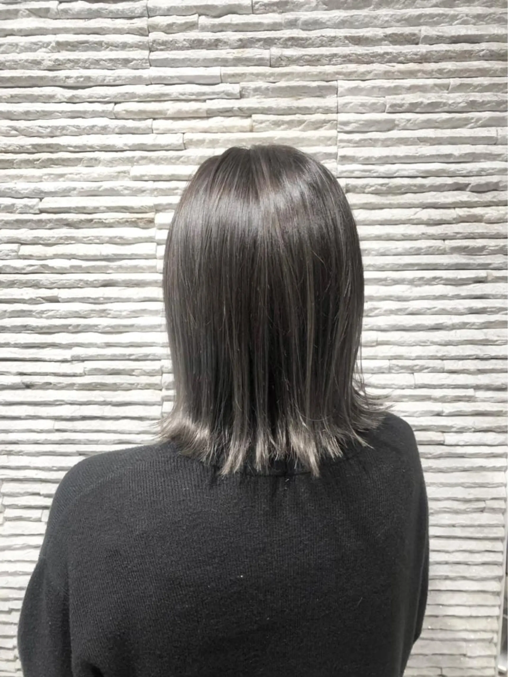 ミディアム カット ヘアカラー 嶋田 ゆきのヘアスタイル