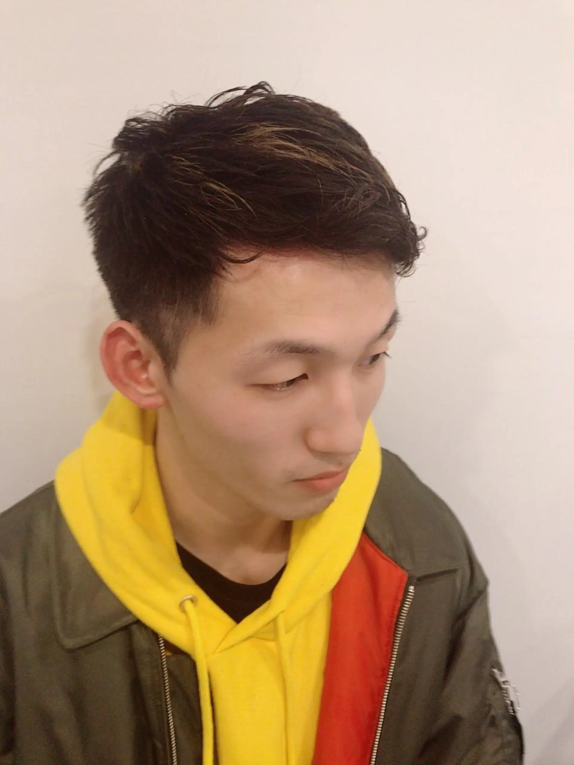 ショート カラー パーマ ヘアアレンジ メンズ メンズハイライト ハイライトカラー ハイライト ヘアカラー ちこ .のヘアスタイル