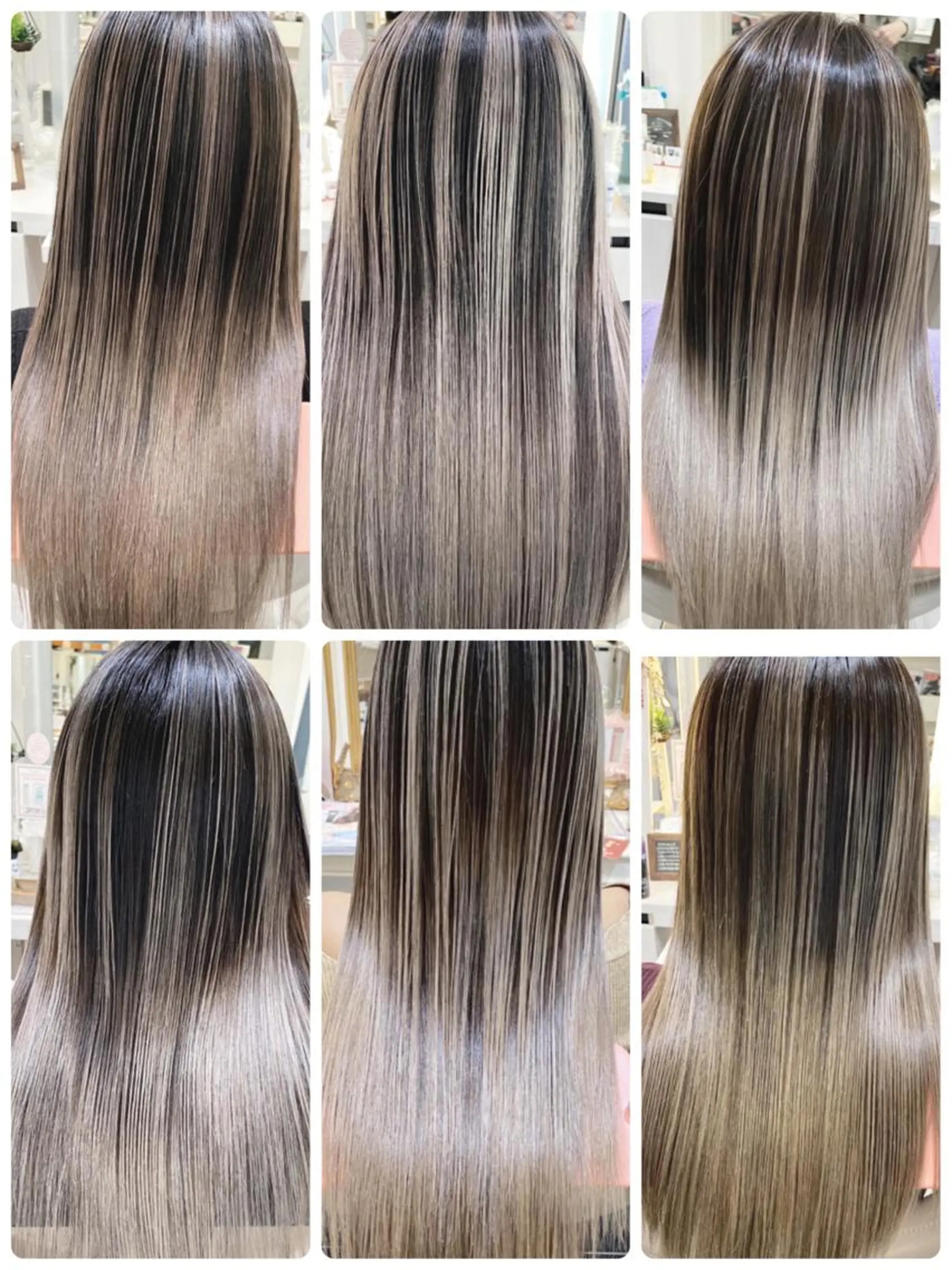 ロング カラー バレイヤージュ 髪質改善 レイヤーカット カット ヘアカラー トリートメント 山崎俊輔/髪質改善 /バレイヤージュのヘアスタイル