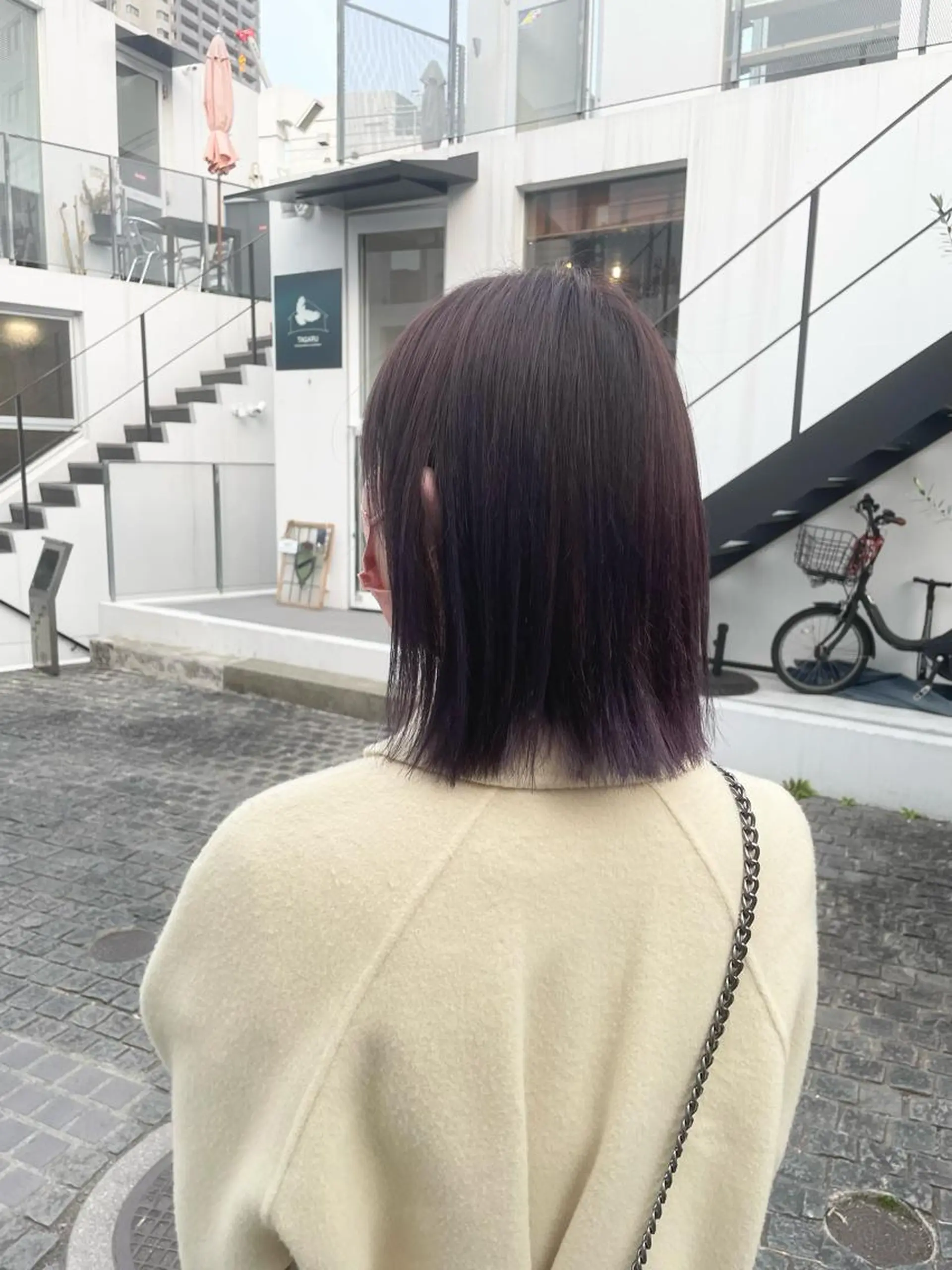 ミディアム カラー ブリーチ ラベンダーカラー ヘアカラー ☘️当日OK☘️ 鍋島直大のヘアスタイル