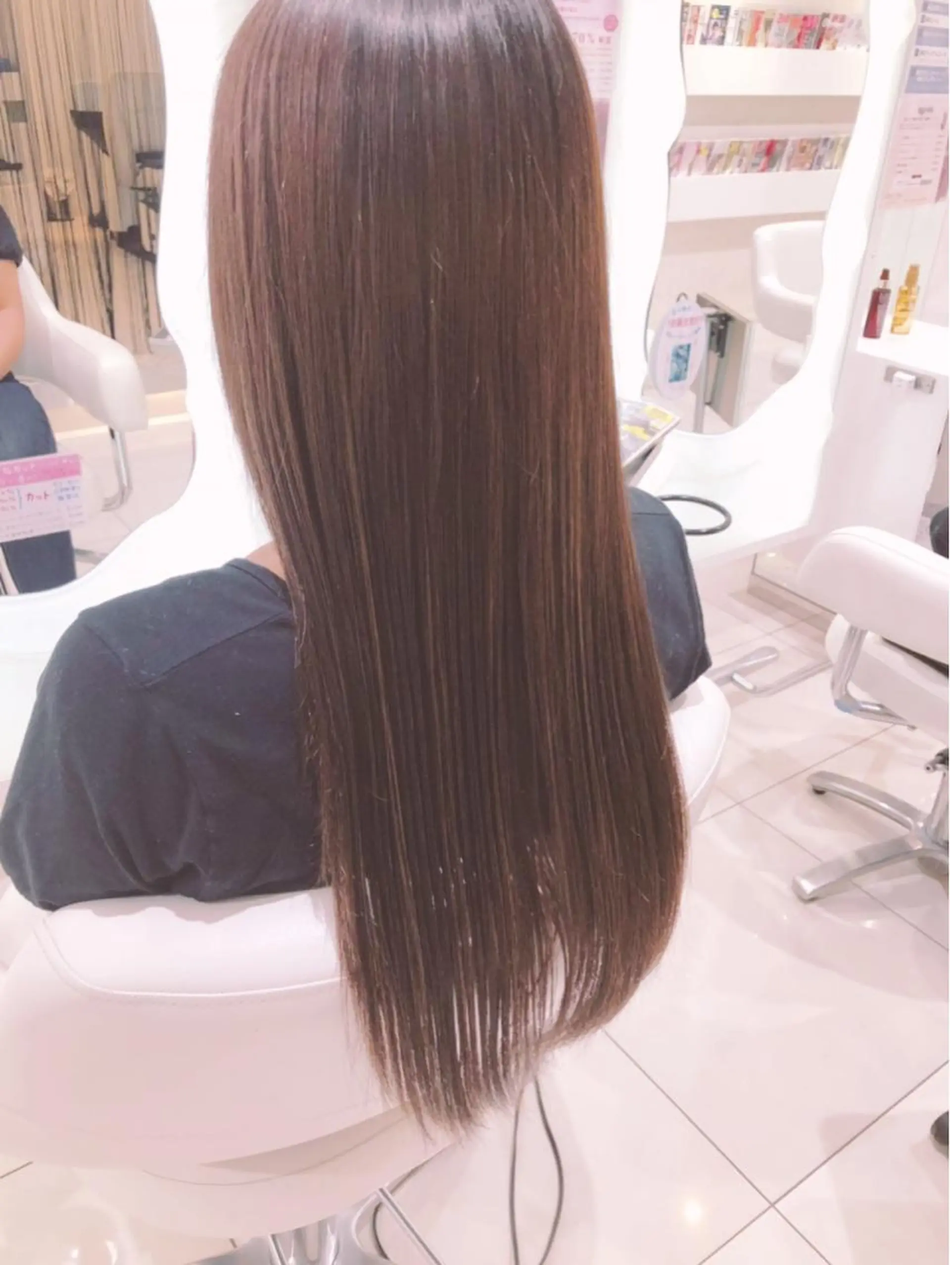 ロング カット ヘアカラー トリートメント 上田 篤史のヘアスタイル