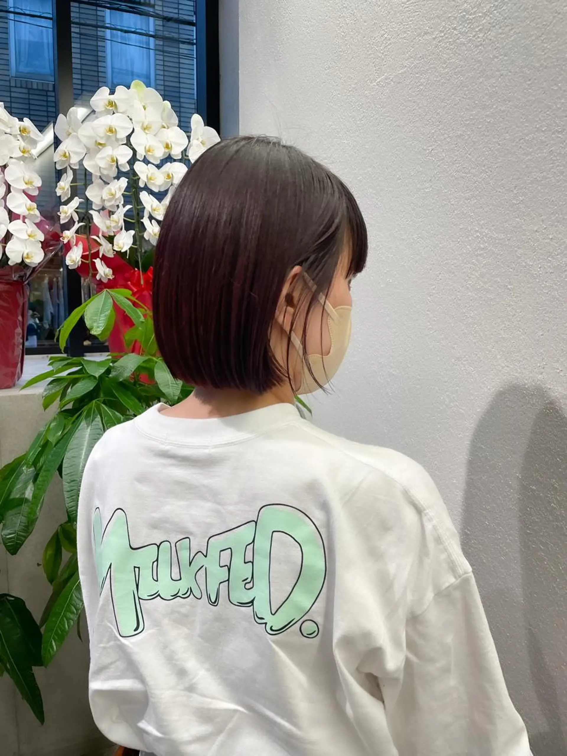 ショート カラー ヘアアレンジ ミニボブ/ブリーチ 🌈MISATOのヘアスタイル